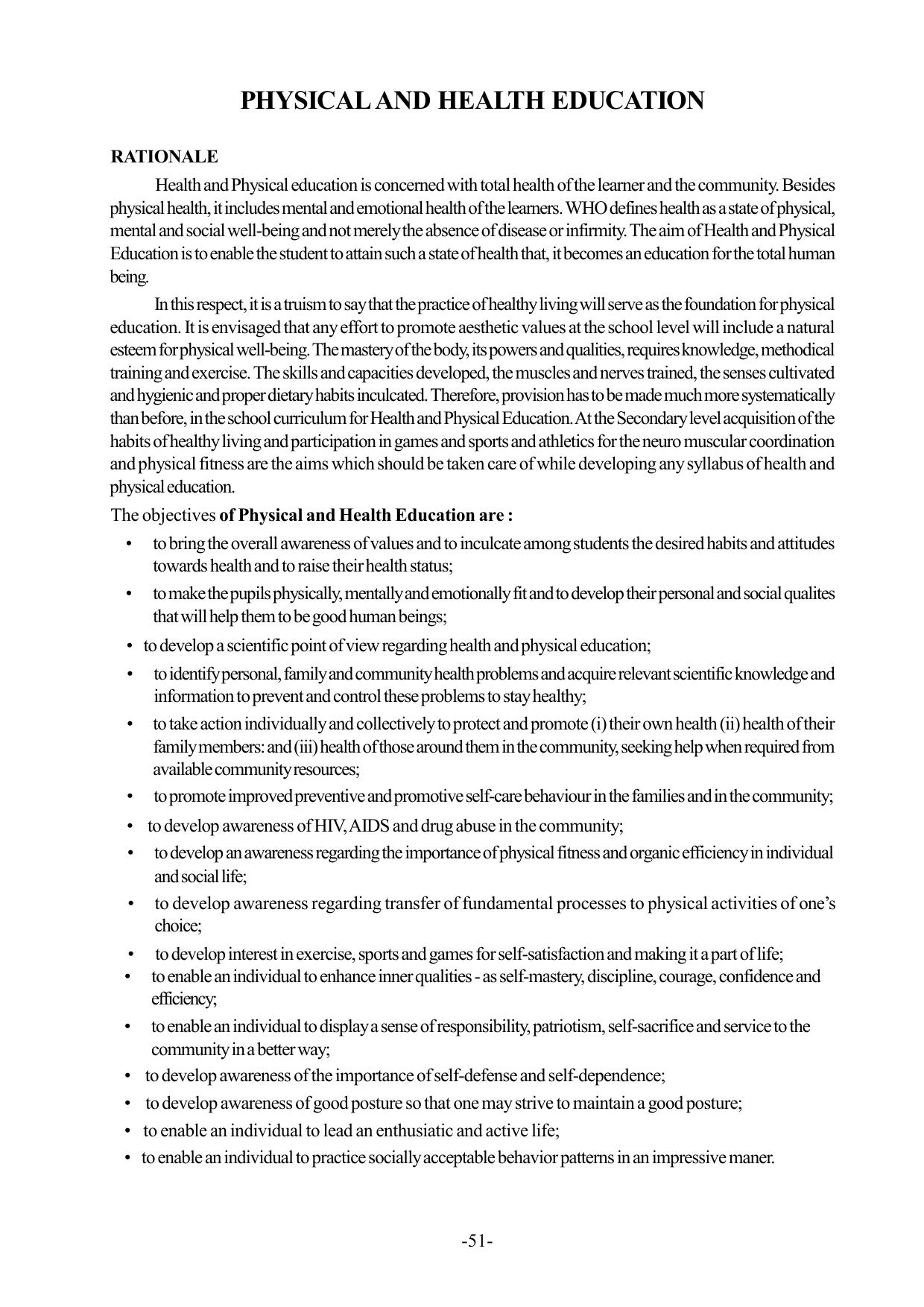Mizoram Board Class 9 & 10 Syllabus - Page 51