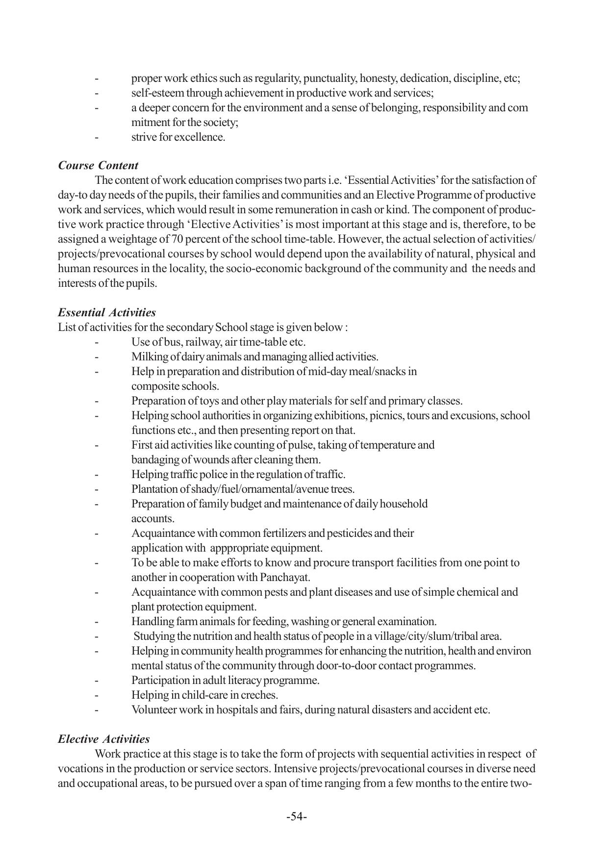 Mizoram Board Class 9 & 10 Syllabus - Page 54