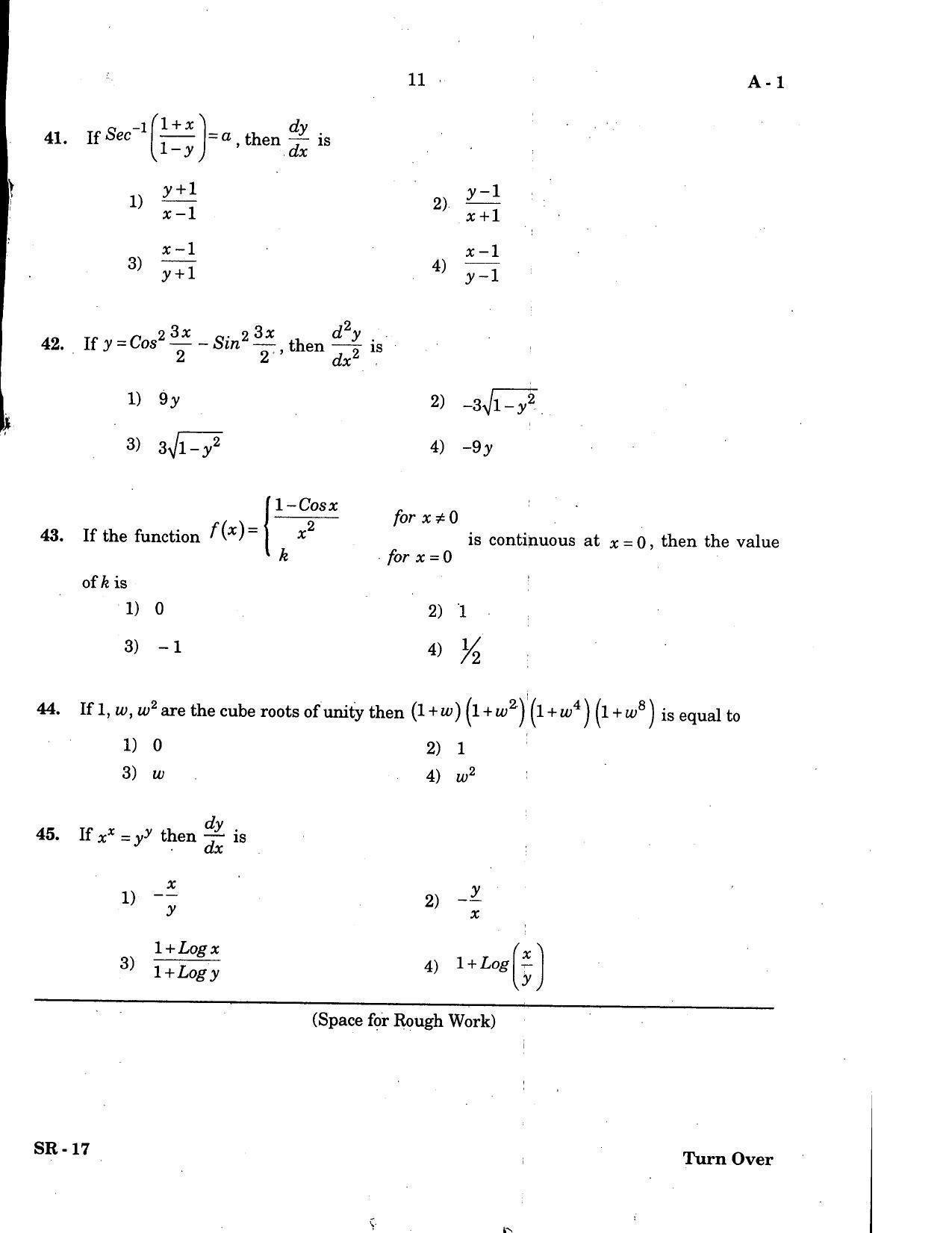 KCET Mathematics 2007 Question Papers - Page 11