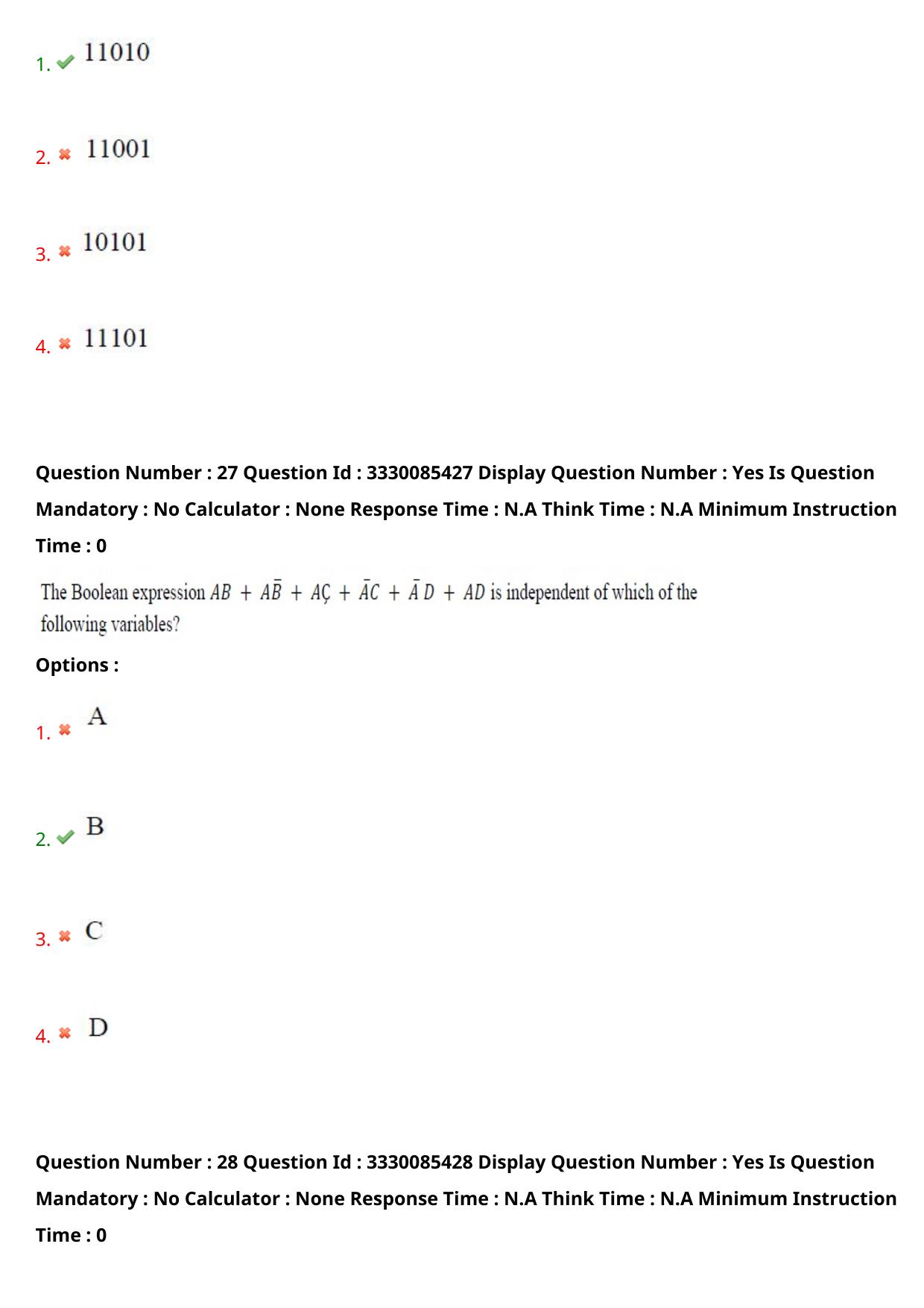 AP PGECET 2024 Computer Science Engineering Question Paper with Preliminary Key - Page 17