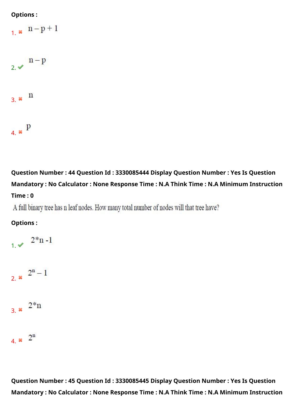 AP PGECET 2024 Computer Science Engineering Question Paper with Preliminary Key - Page 27