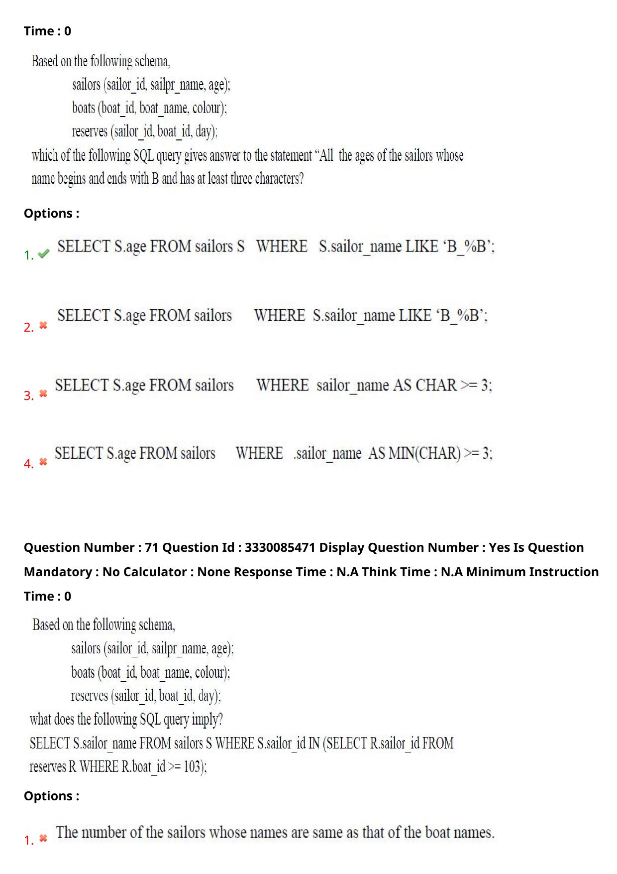 AP PGECET 2024 Computer Science Engineering Question Paper with Preliminary Key - Page 42