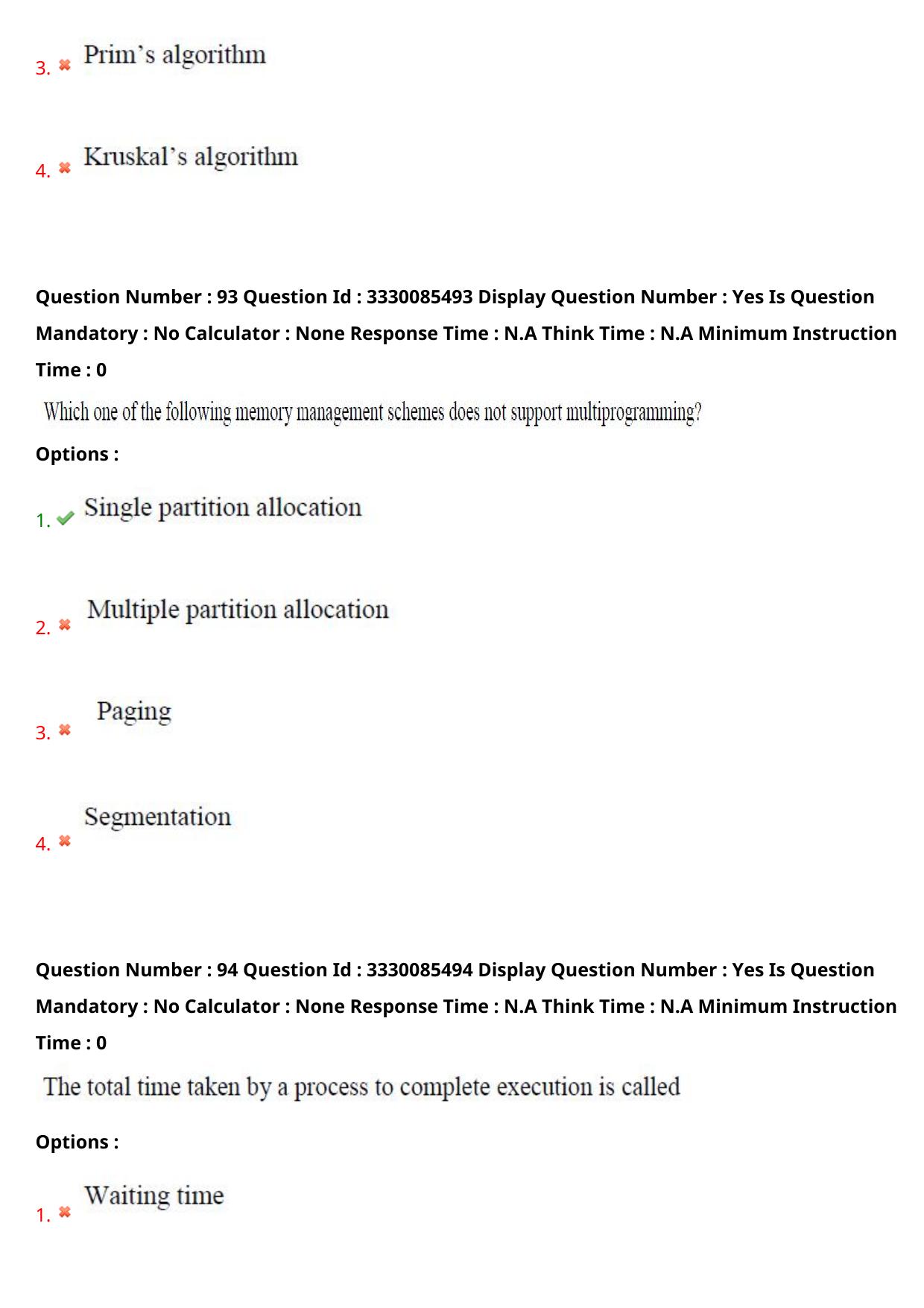 AP PGECET 2024 Computer Science Engineering Question Paper with Preliminary Key - Page 55