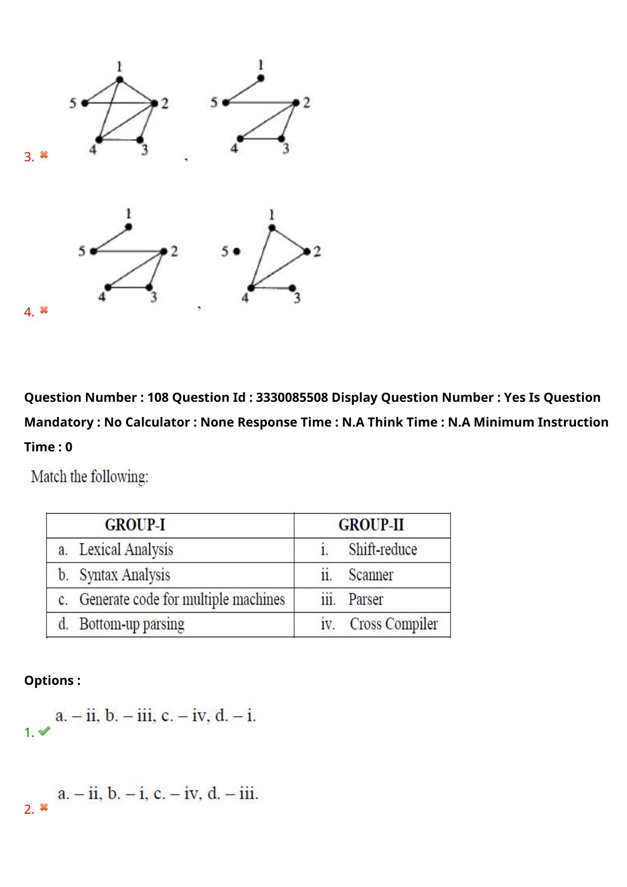 AP PGECET 2024 Computer Science Engineering Question Paper with Preliminary Key - Page 64
