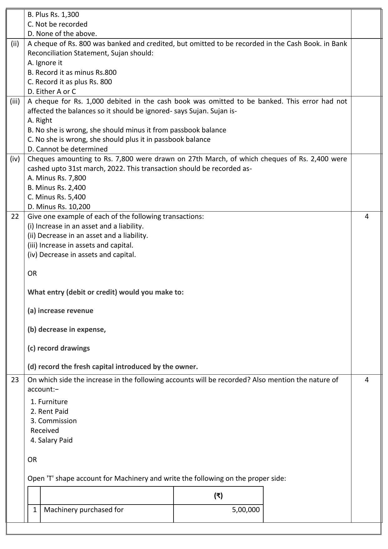Edudel Class 11 Accountancy Sample Question Paper - Page 5