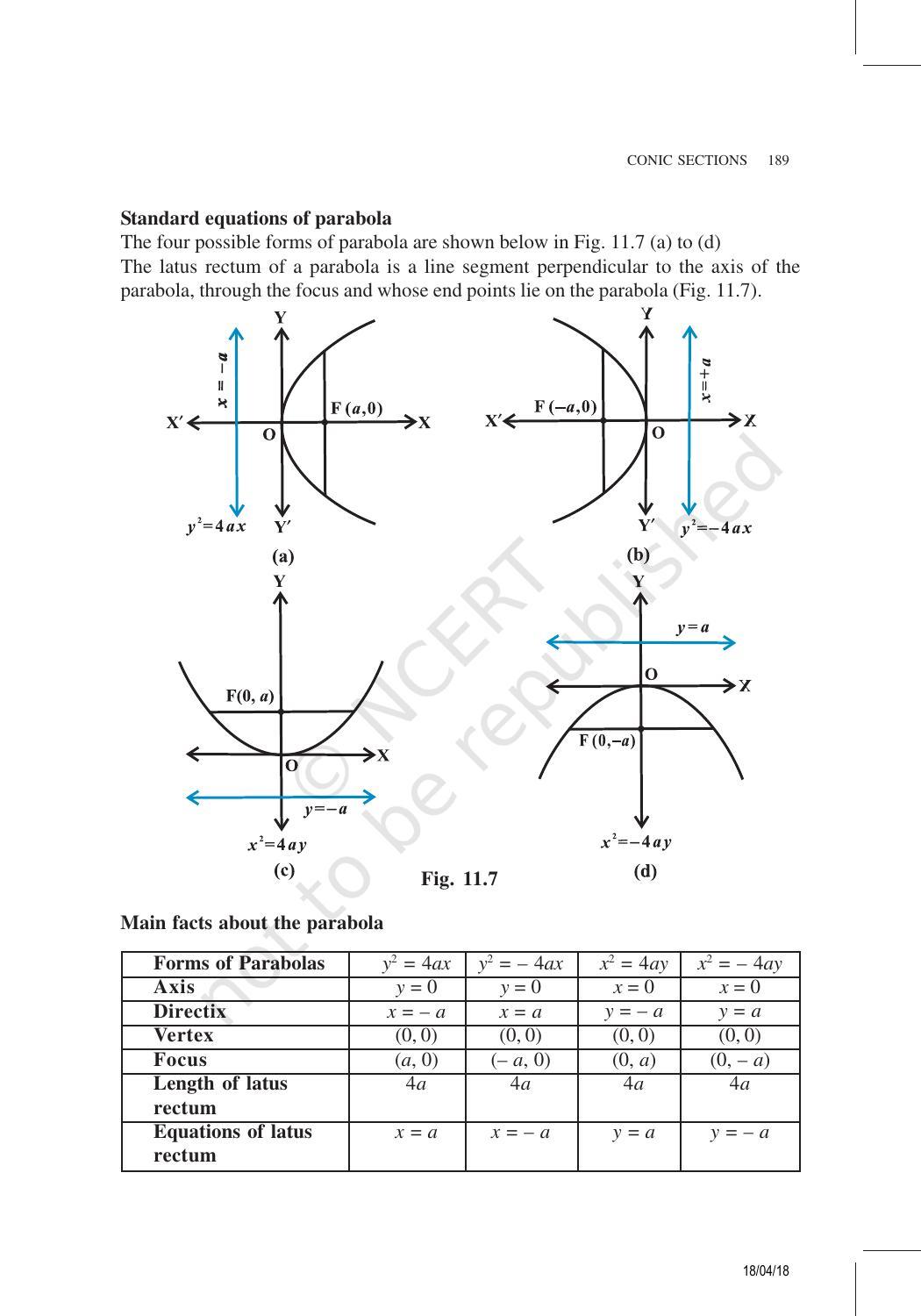 NCERT Exemplar Book for Class 11 Maths: Chapter 11 Conic Sections - Page 4