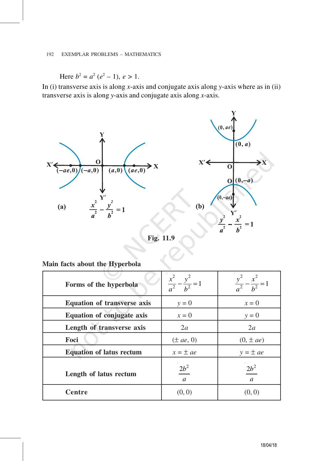 NCERT Exemplar Book for Class 11 Maths: Chapter 11 Conic Sections - Page 7