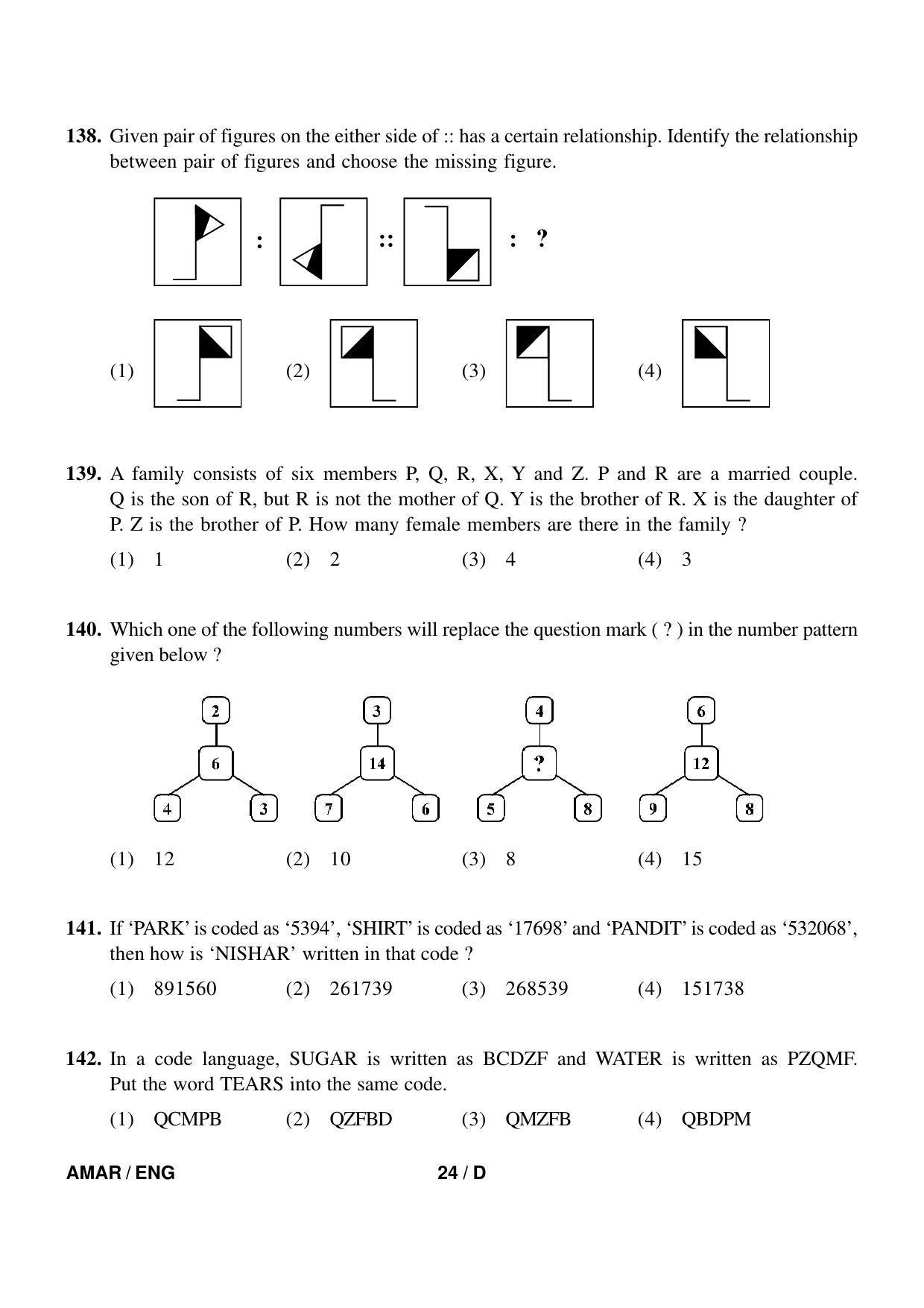 Sainik School Class 9 Question Paper 2022 in English - Page 24