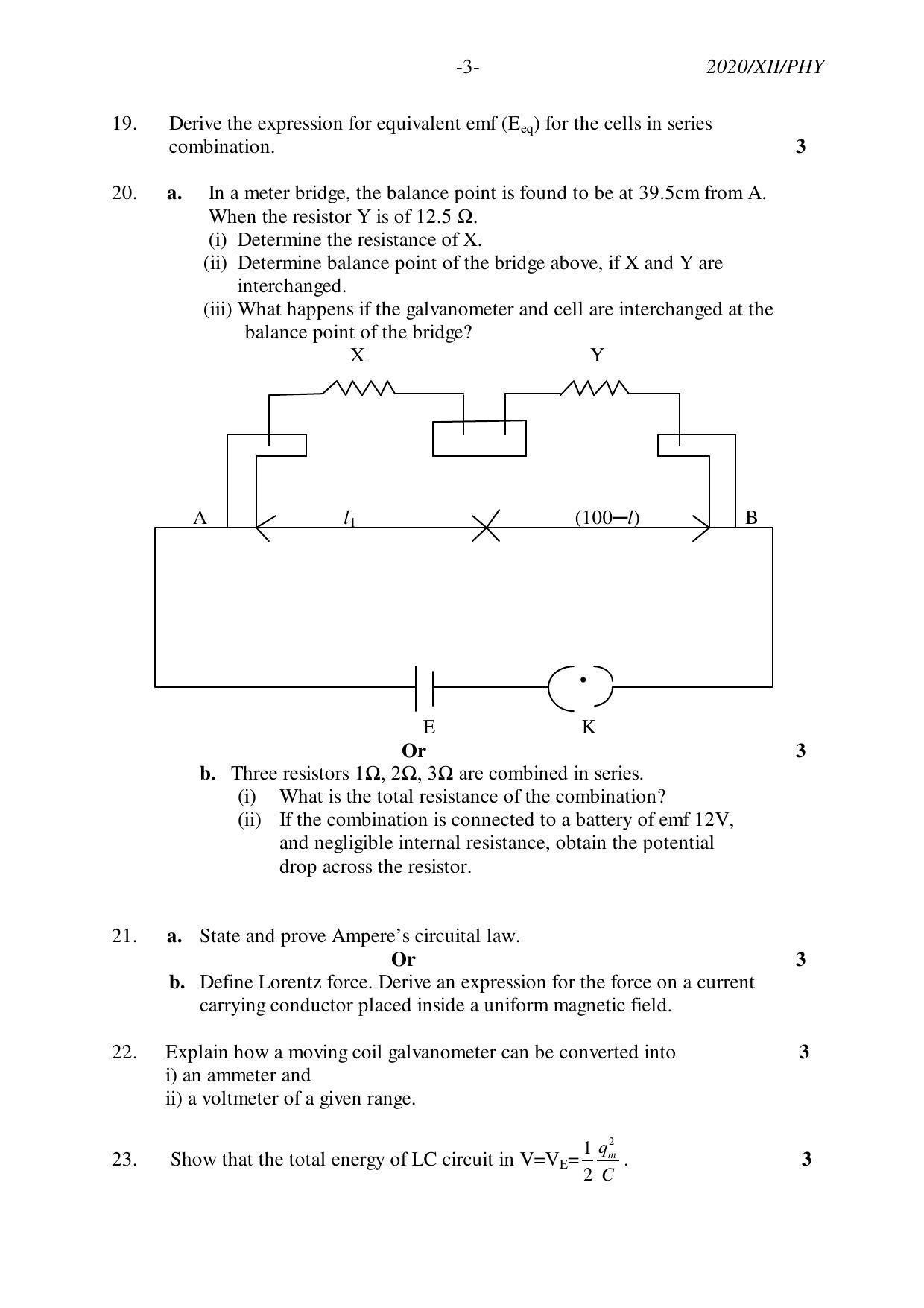 Nagaland Board Class 12 PHYSICS 2020 Question Papers - Page 3