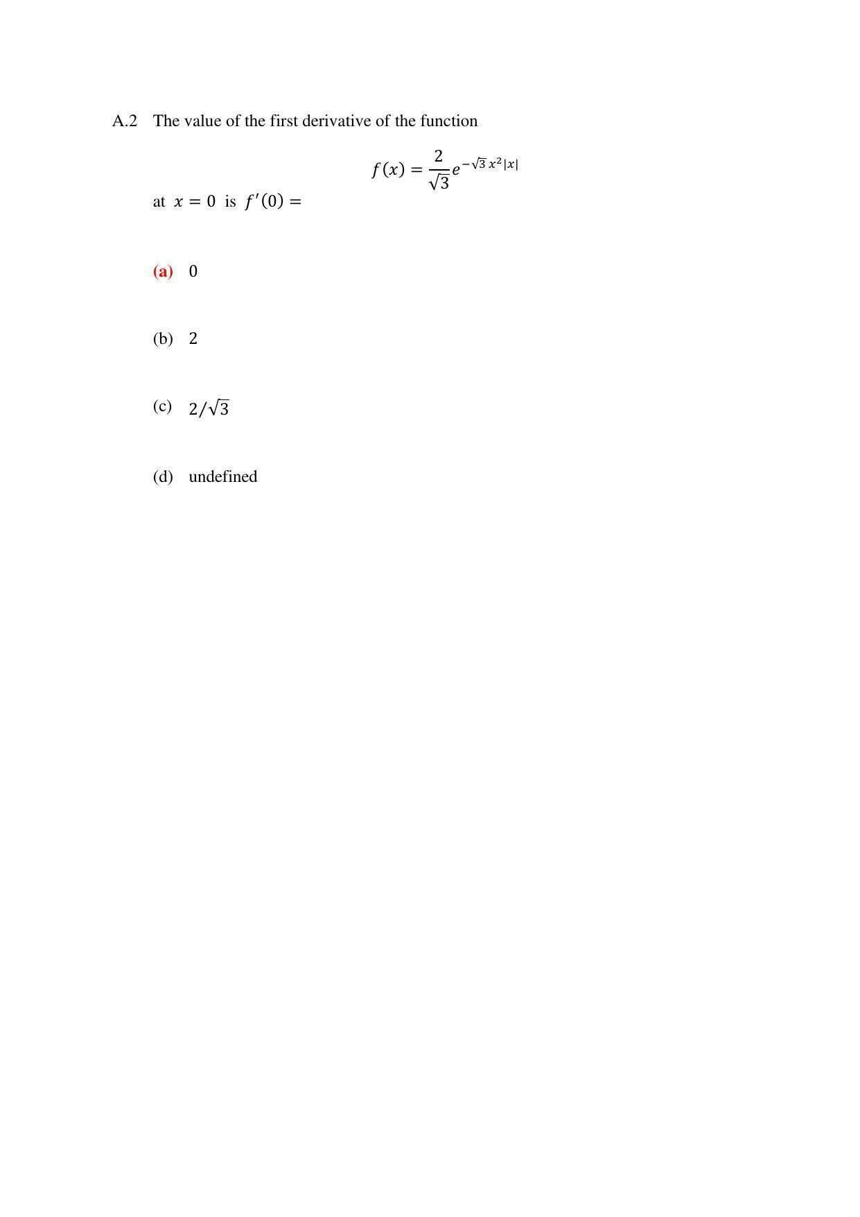 TIFR GS 2023 Physics Question Paper - Page 2