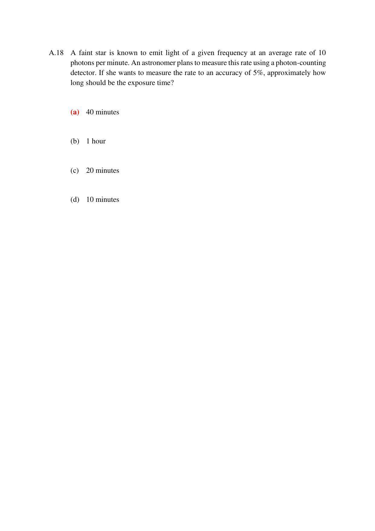 TIFR GS 2023 Physics Question Paper - Page 19