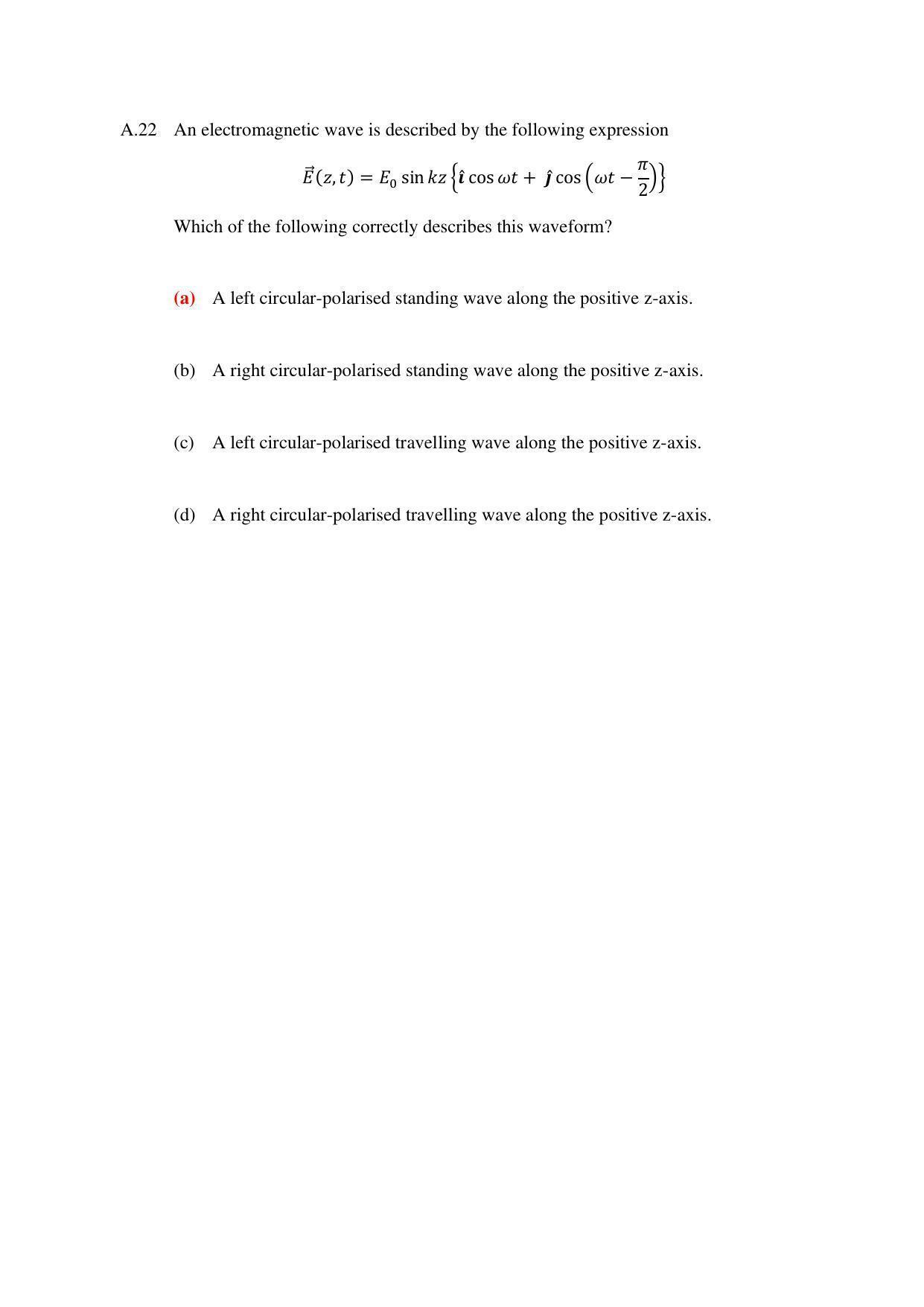 TIFR GS 2023 Physics Question Paper - Page 23