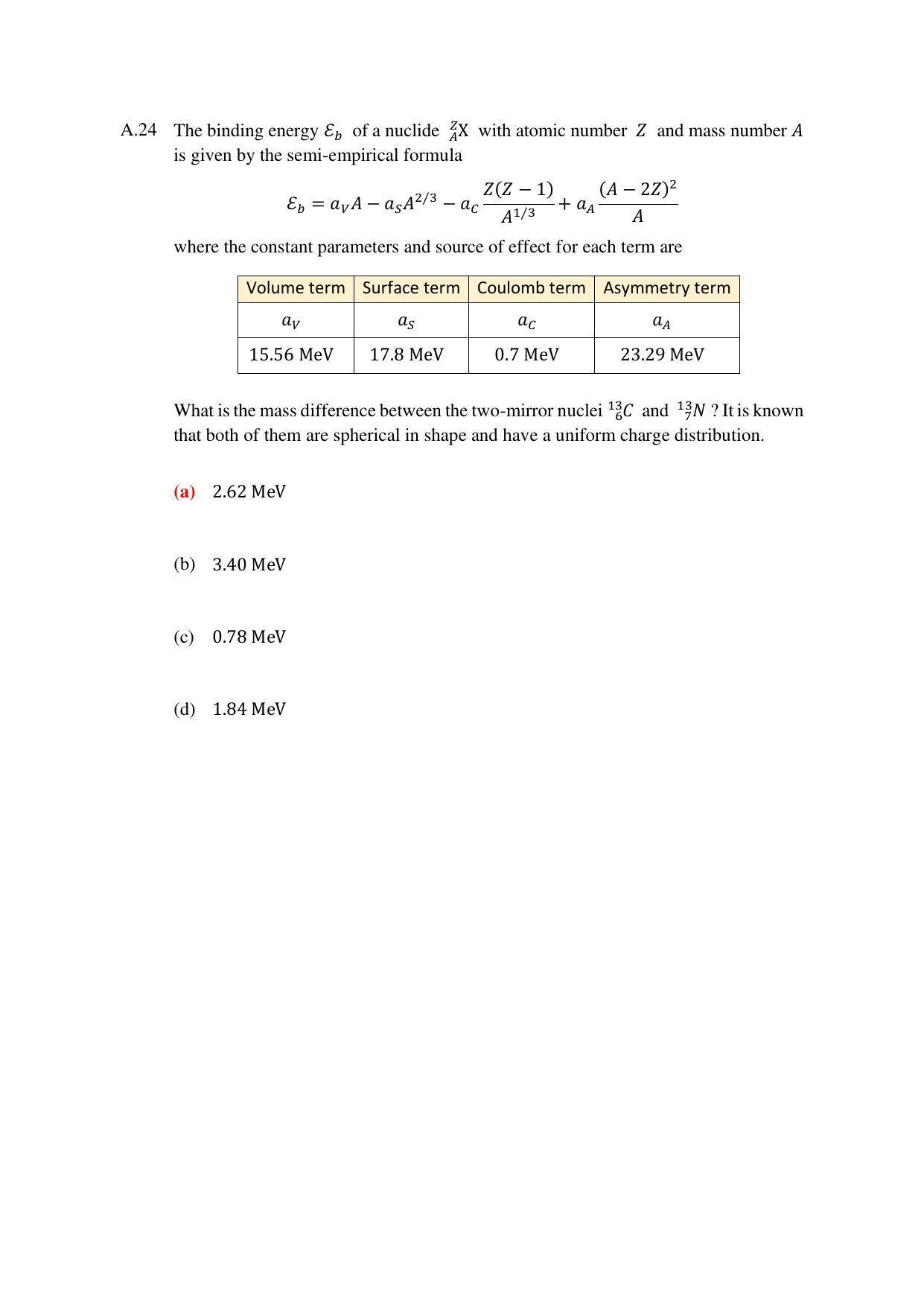 TIFR GS 2023 Physics Question Paper - Page 25
