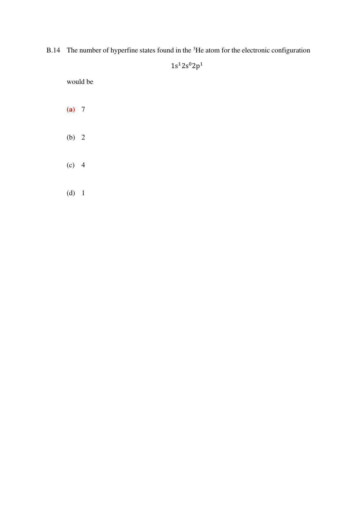 TIFR GS 2023 Physics Question Paper - Page 40