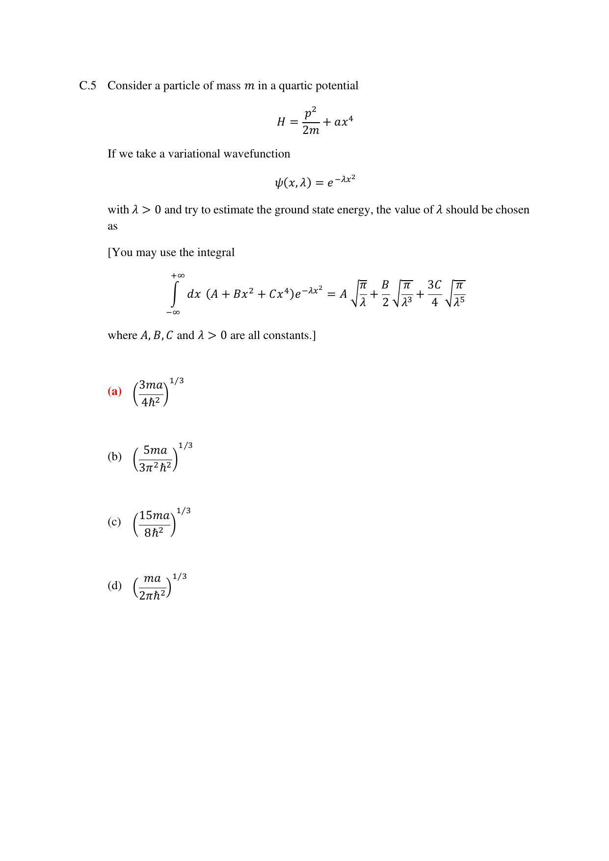 TIFR GS 2023 Physics Question Paper - Page 46