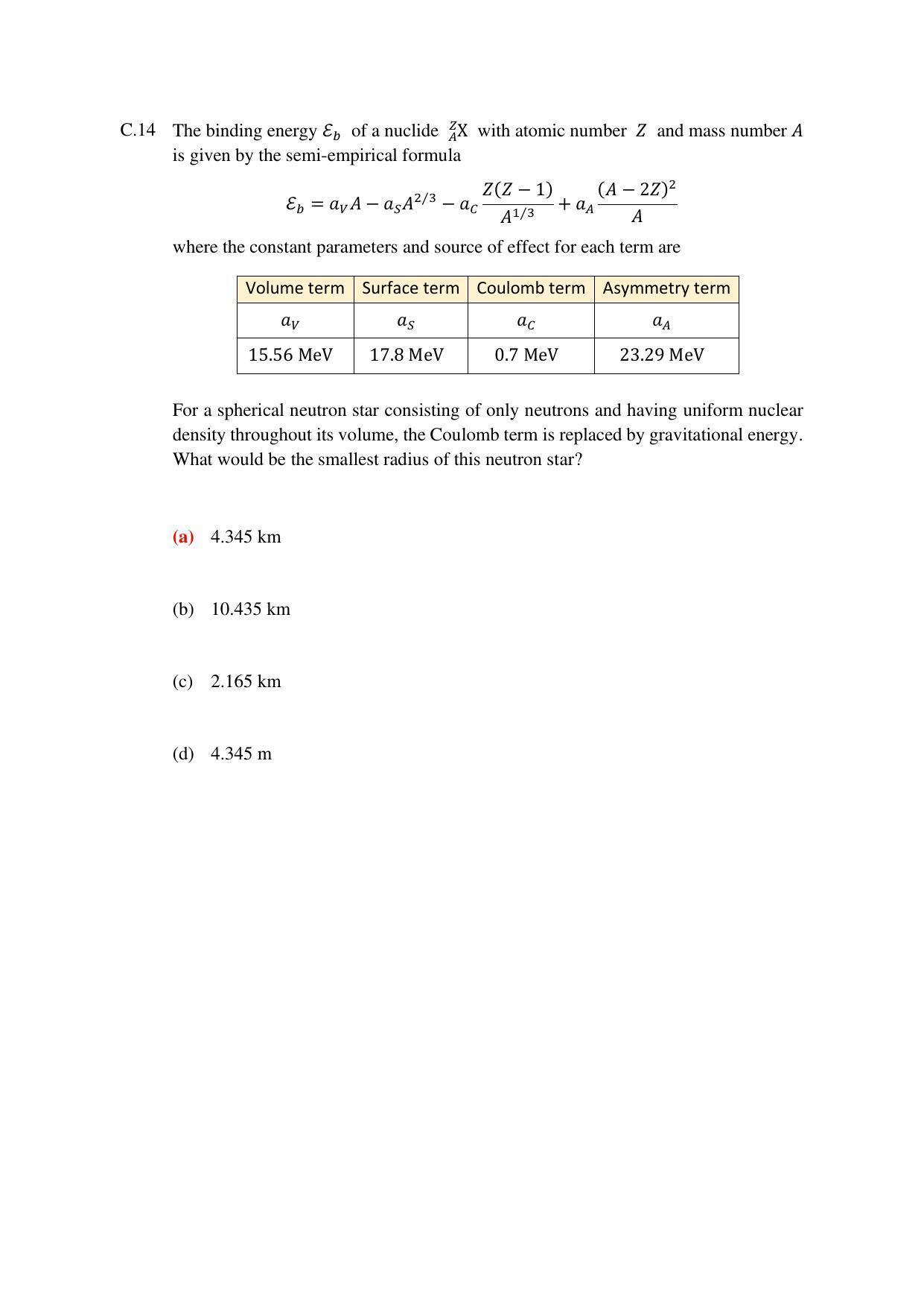 TIFR GS 2023 Physics Question Paper - Page 55