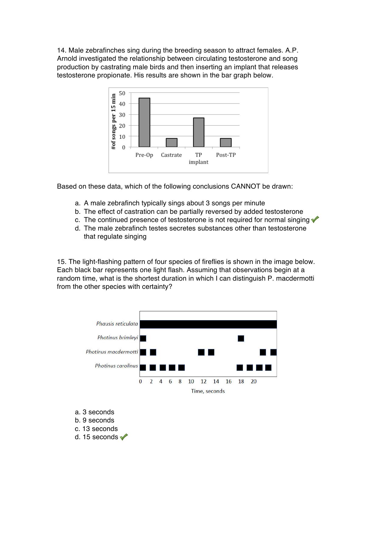 JGEEBILS Biology Question Paper 2015 - Page 14