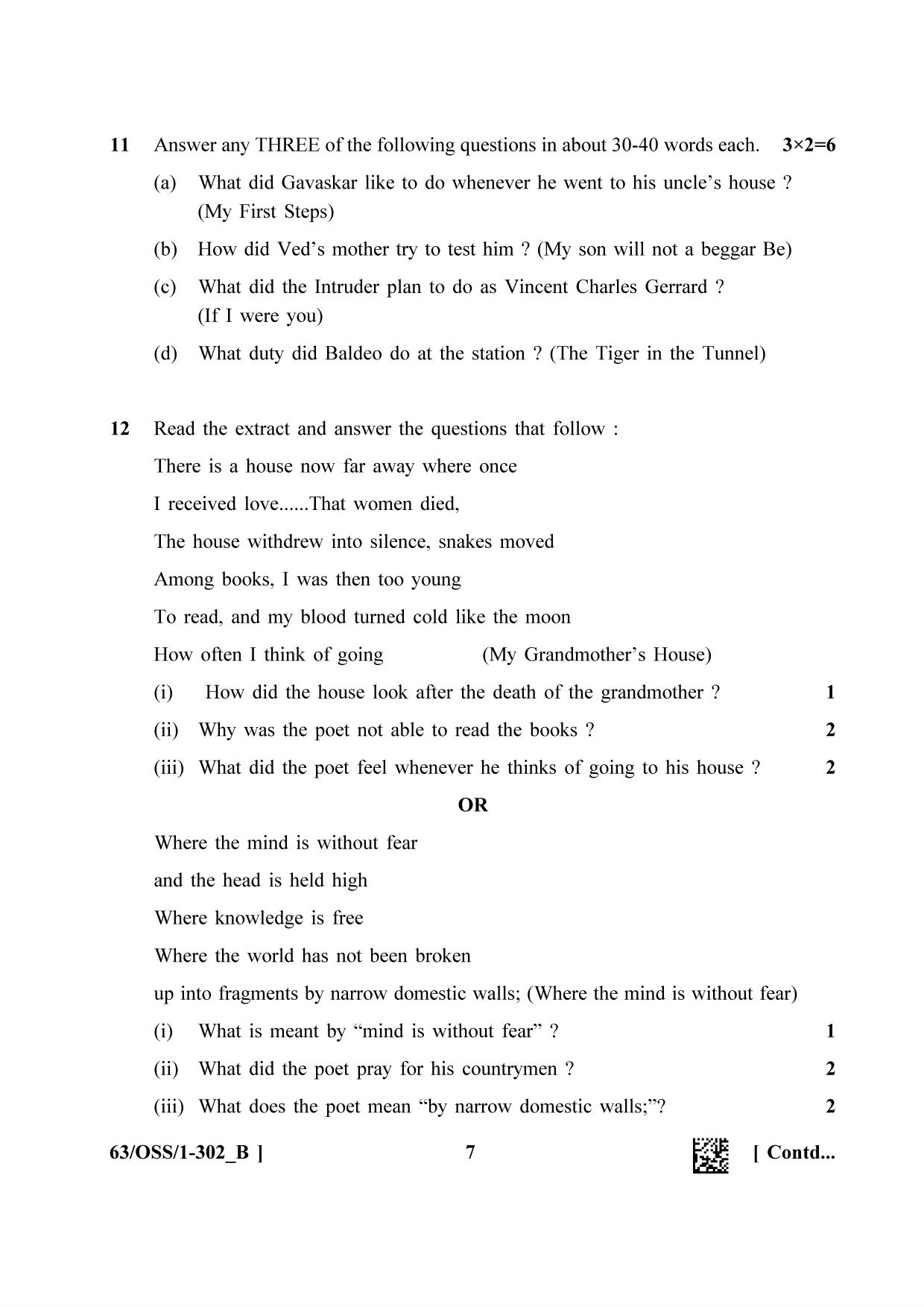 NIOS April 2022 Class 12 English Question Paper - Page 19