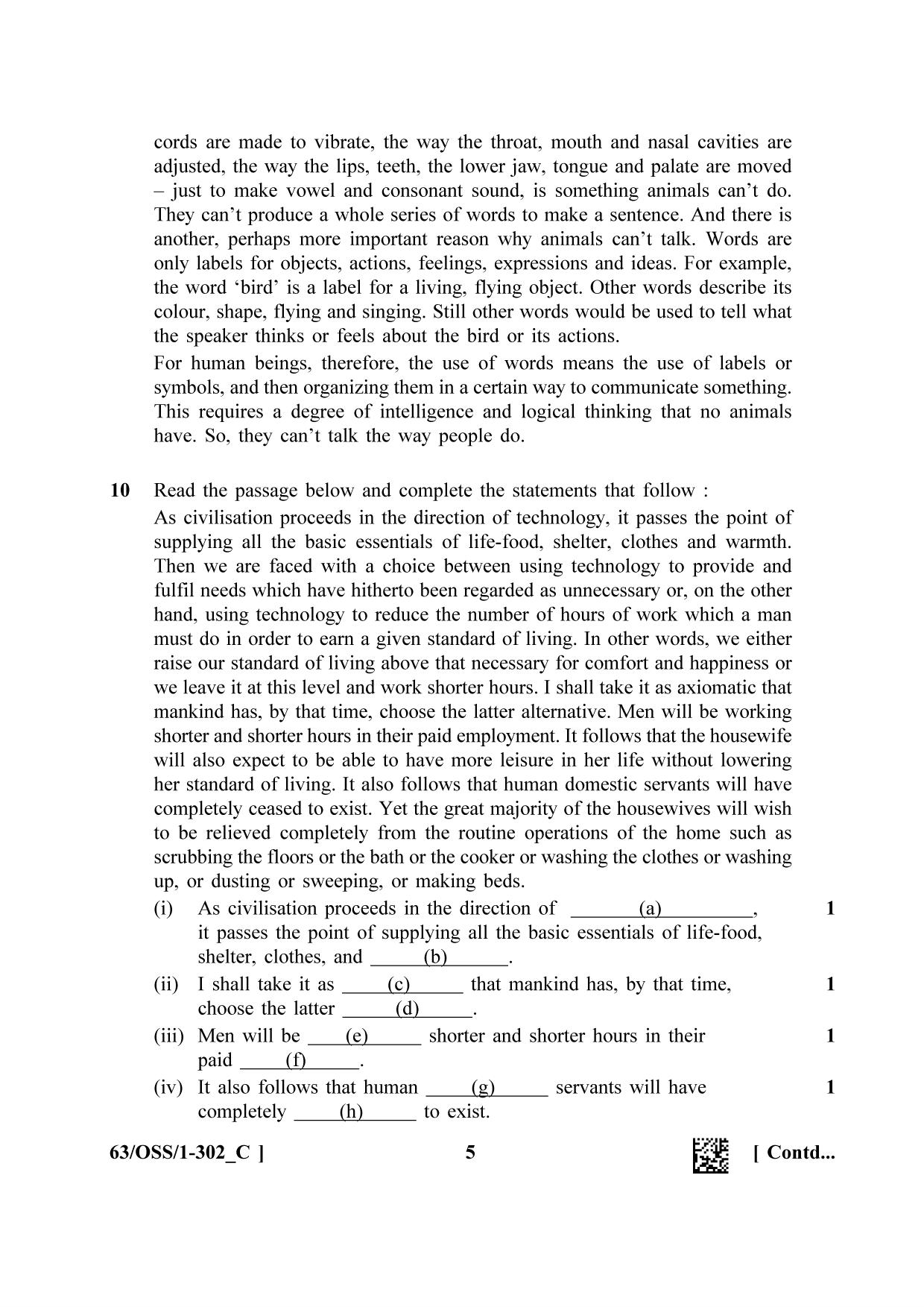 NIOS April 2022 Class 12 English Question Paper - Page 29
