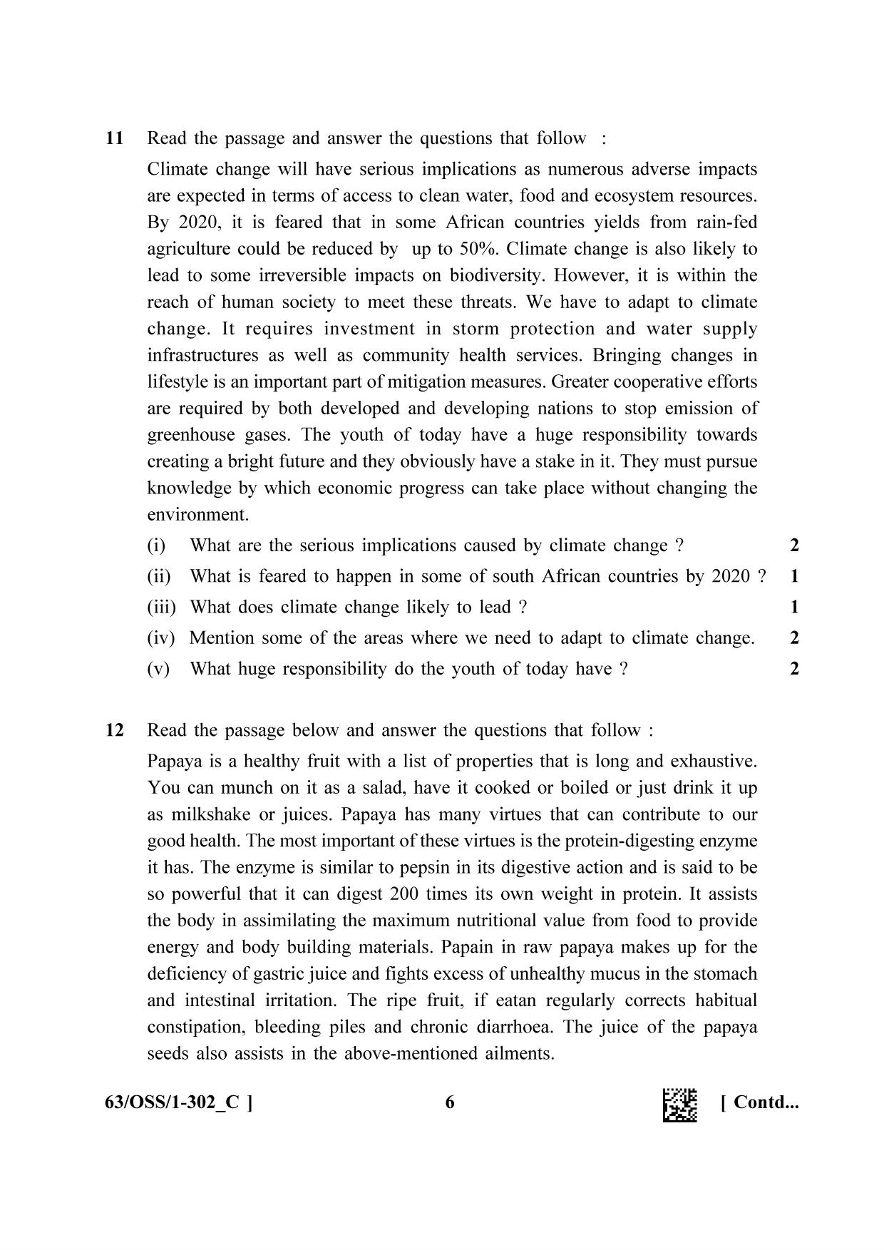 NIOS April 2022 Class 12 English Question Paper - Page 30
