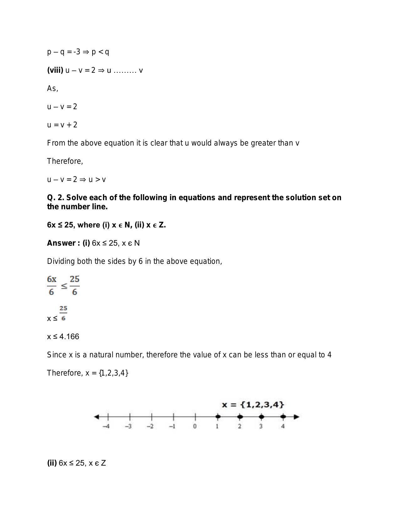 Chapter 6: Linear Inequations (In One Variable): RS Aggarwal Class 11 Solutions - Page 4