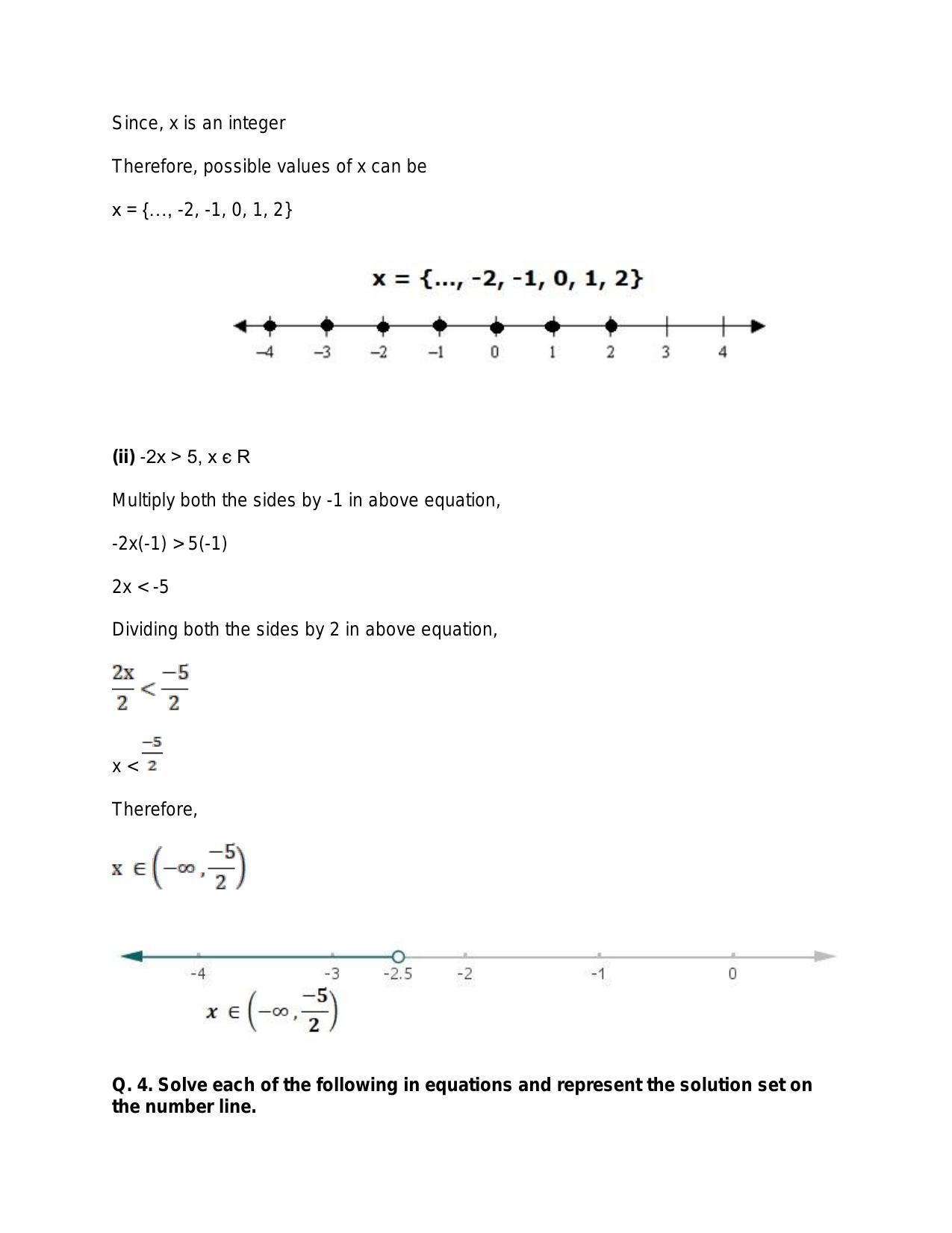 Chapter 6: Linear Inequations (In One Variable): RS Aggarwal Class 11 Solutions - Page 6