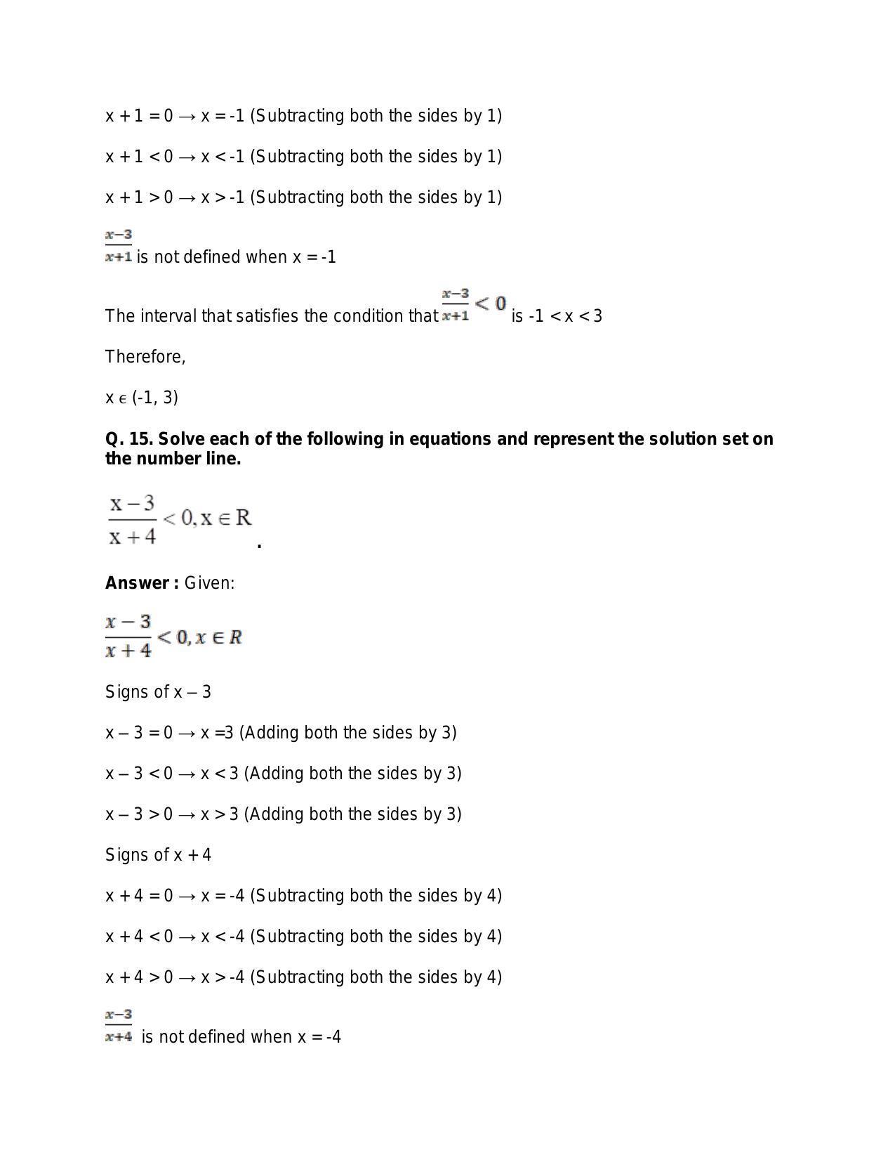 Chapter 6: Linear Inequations (In One Variable): RS Aggarwal Class 11 Solutions - Page 18