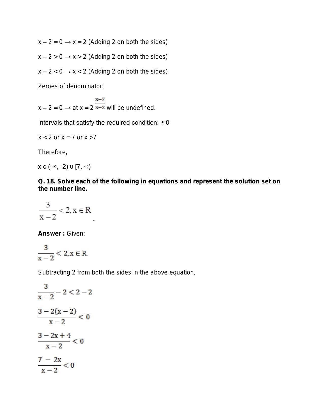 Chapter 6: Linear Inequations (In One Variable): RS Aggarwal Class 11 Solutions - Page 21