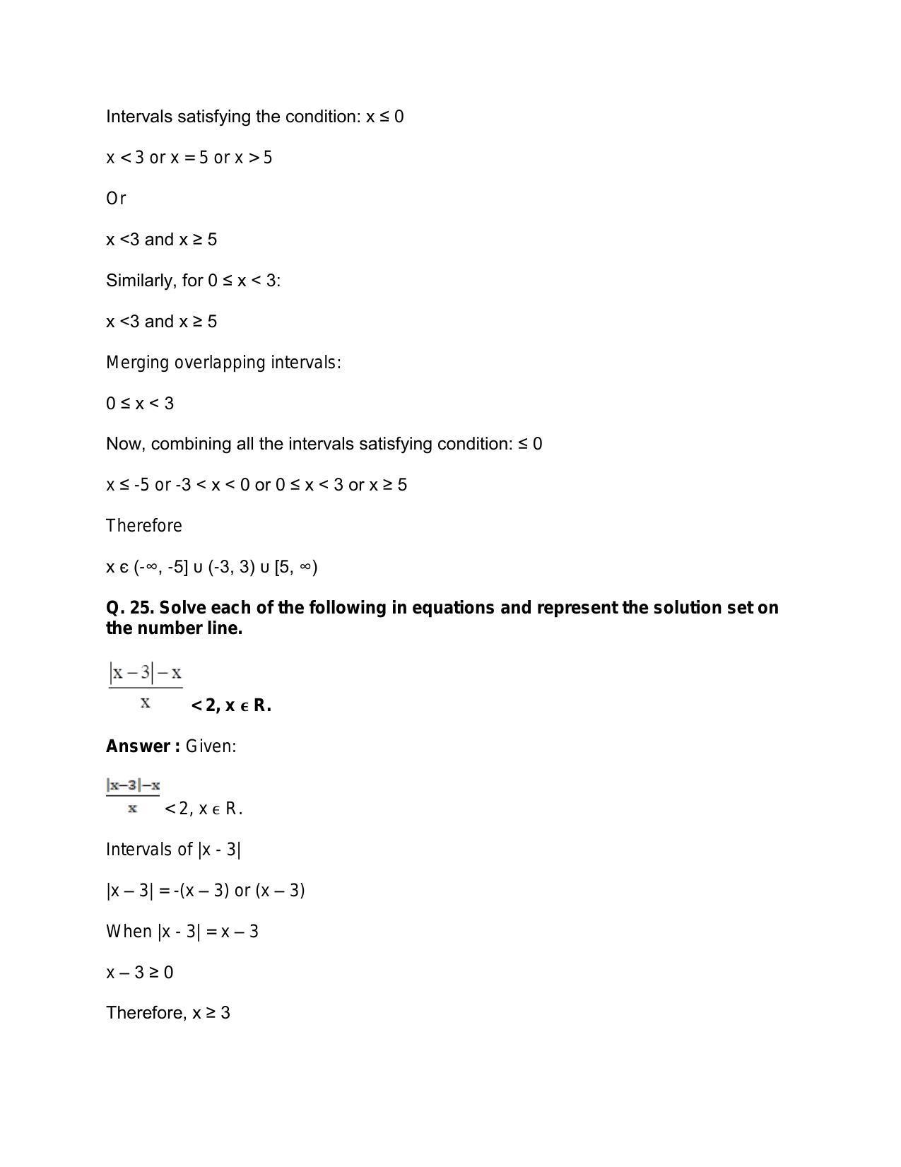 Chapter 6: Linear Inequations (In One Variable): RS Aggarwal Class 11 Solutions - Page 33