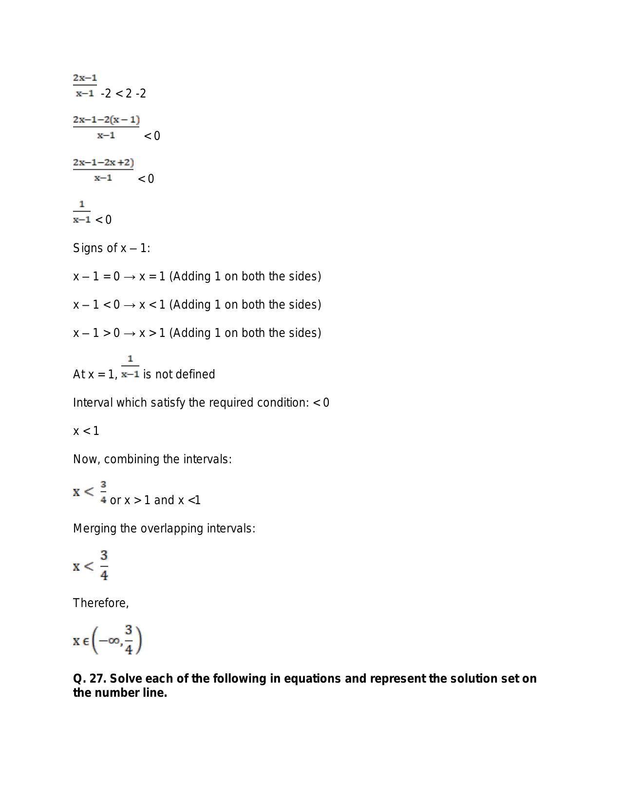 Chapter 6: Linear Inequations (In One Variable): RS Aggarwal Class 11 Solutions - Page 39