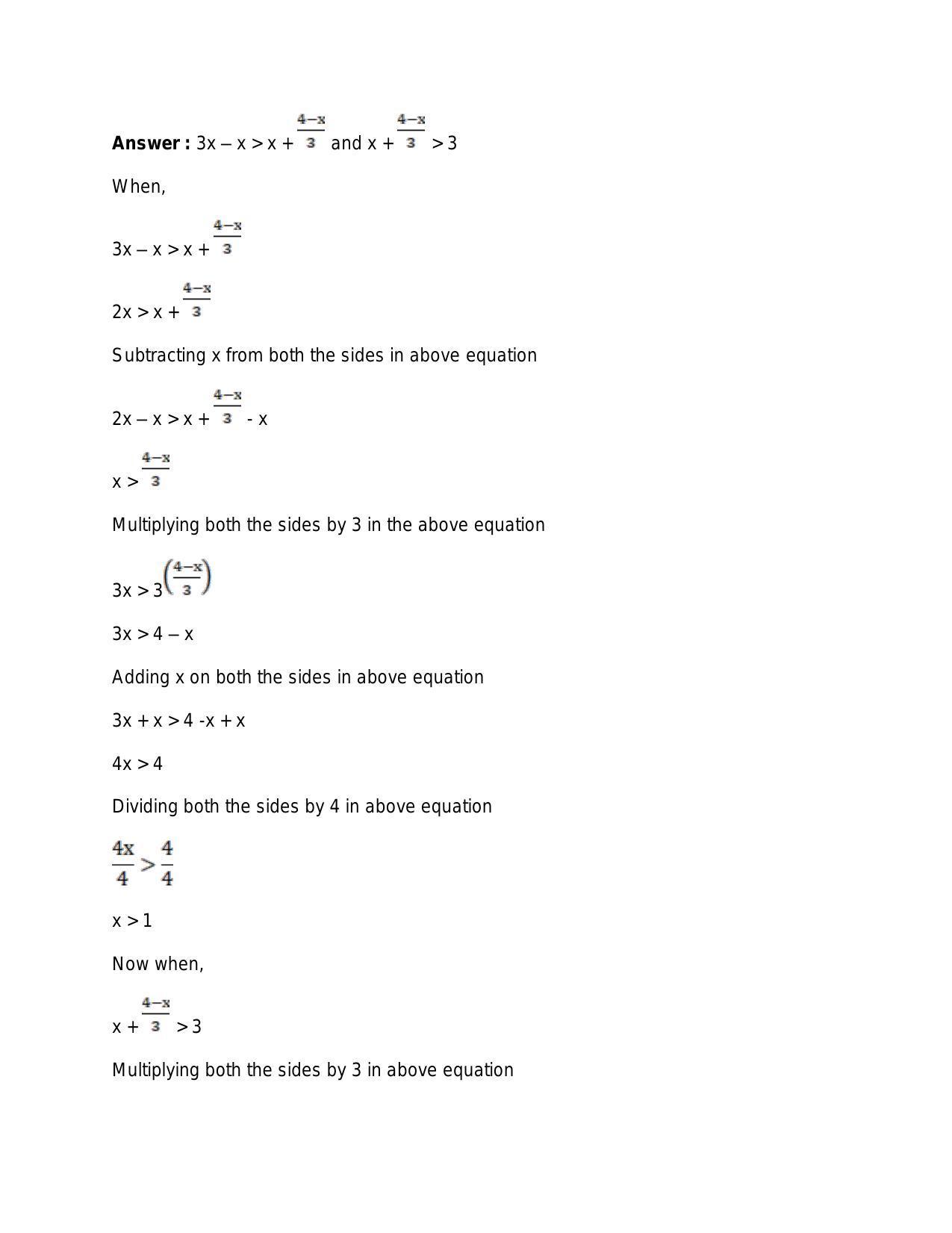 Chapter 6: Linear Inequations (In One Variable): RS Aggarwal Class 11 Solutions - Page 58