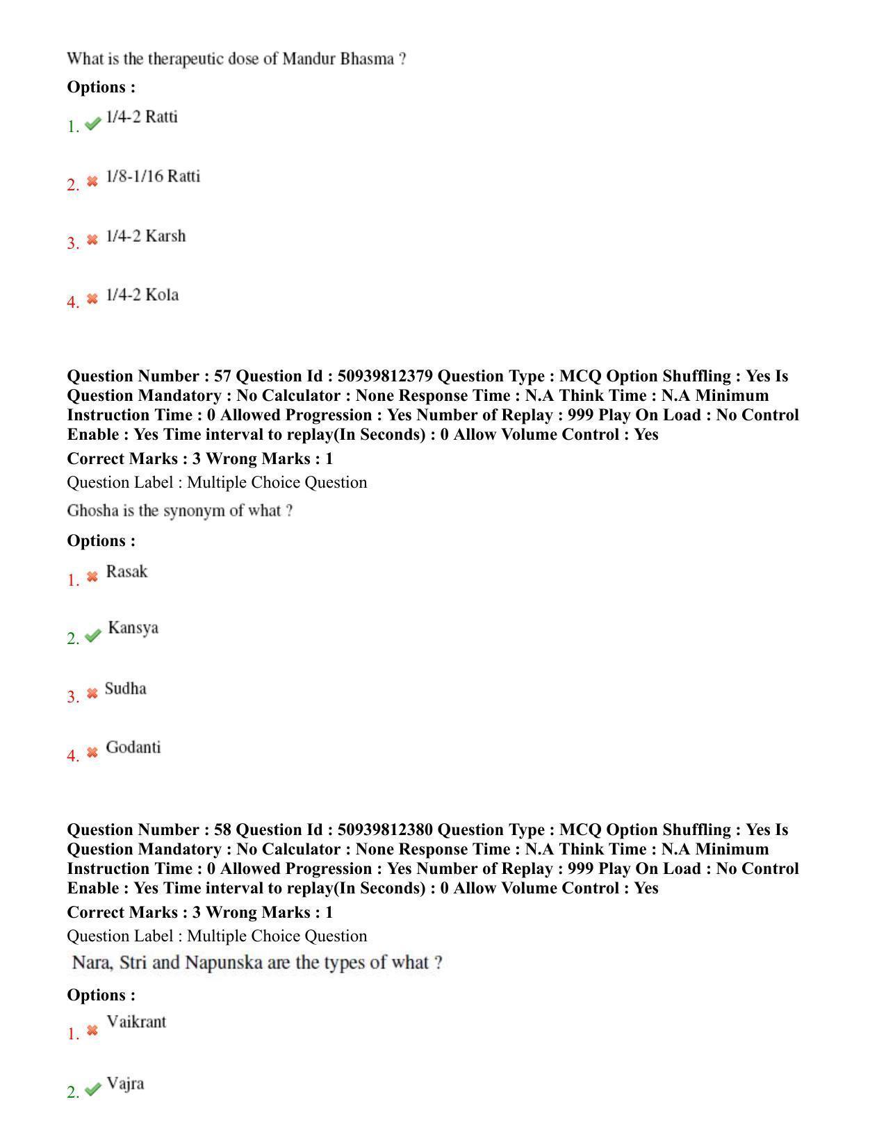 BHU RET Rasa Shastra & Bhaishjya Kalpane 2020 Question Paper  - Page 35