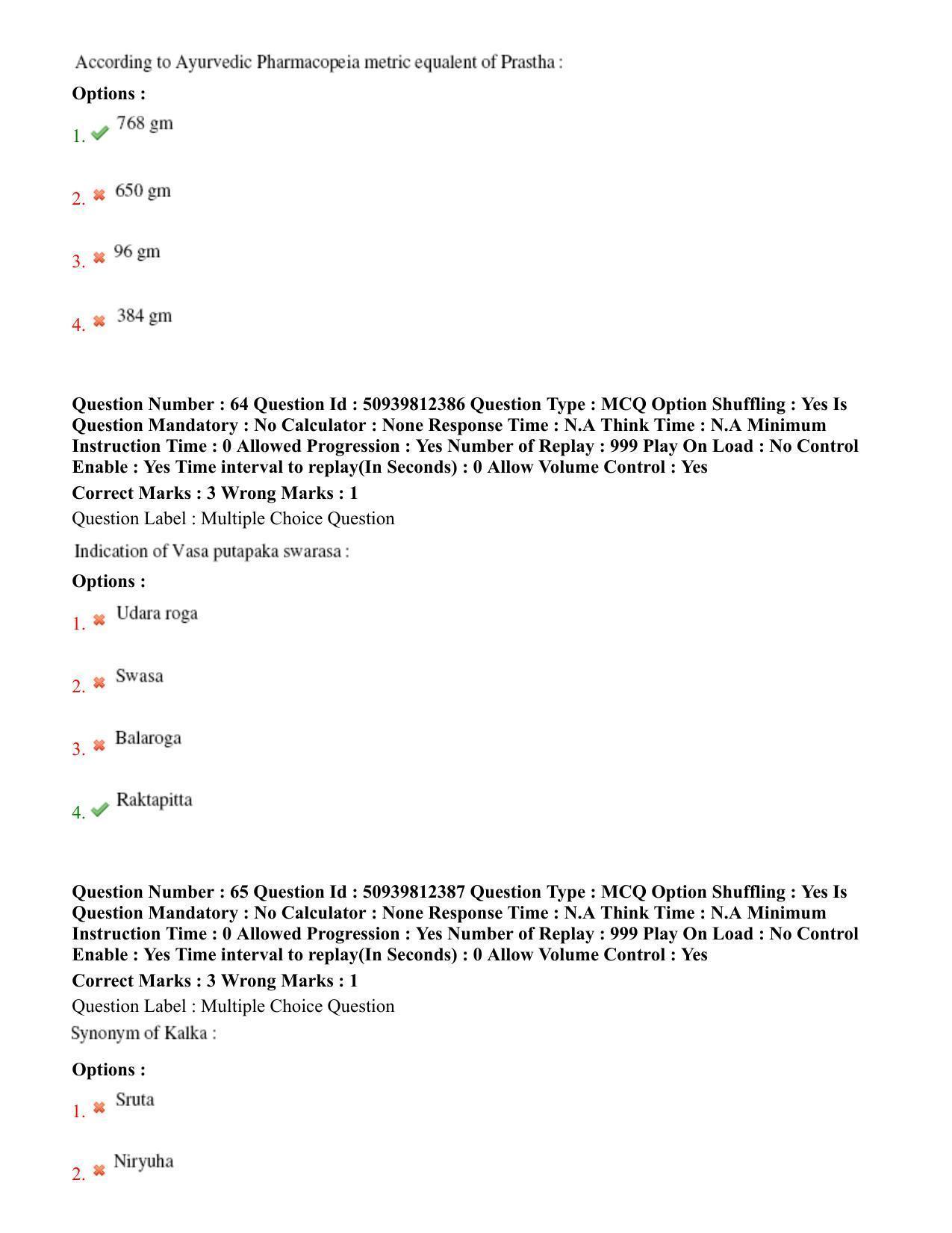 BHU RET Rasa Shastra & Bhaishjya Kalpane 2020 Question Paper  - Page 38
