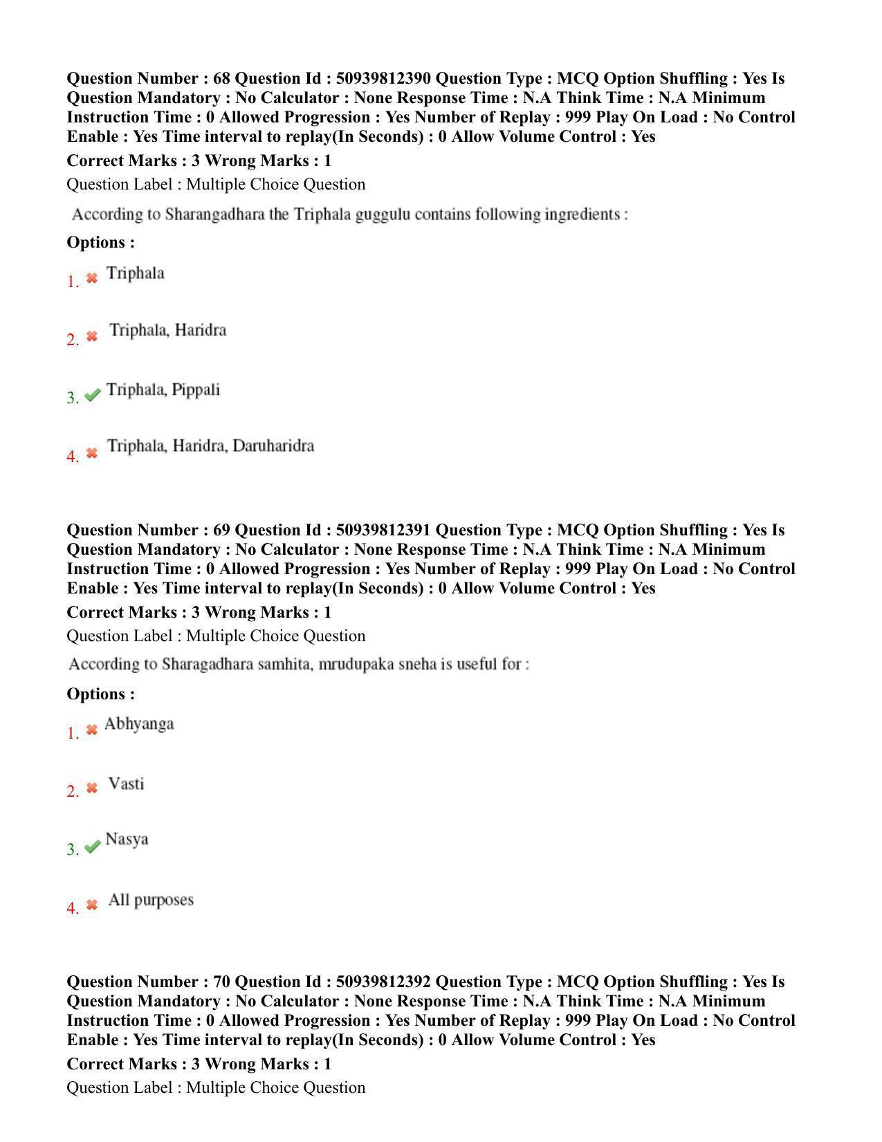 BHU RET Rasa Shastra & Bhaishjya Kalpane 2020 Question Paper  - Page 40