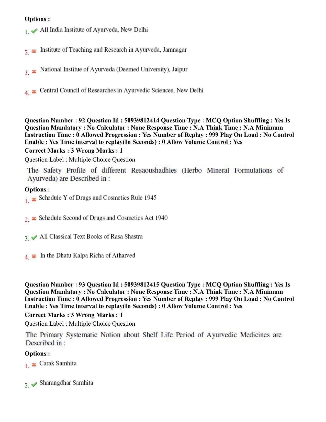 BHU RET Rasa Shastra & Bhaishjya Kalpane 2020 Question Paper  - Page 50