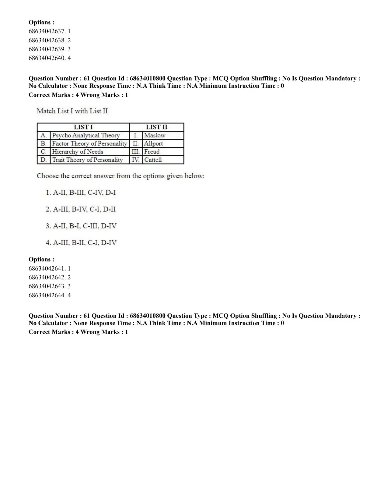 CUET PG 2023:COQP15 – M.Ed. (Hindi)-(09-06-2023) Question Paper - Page 122