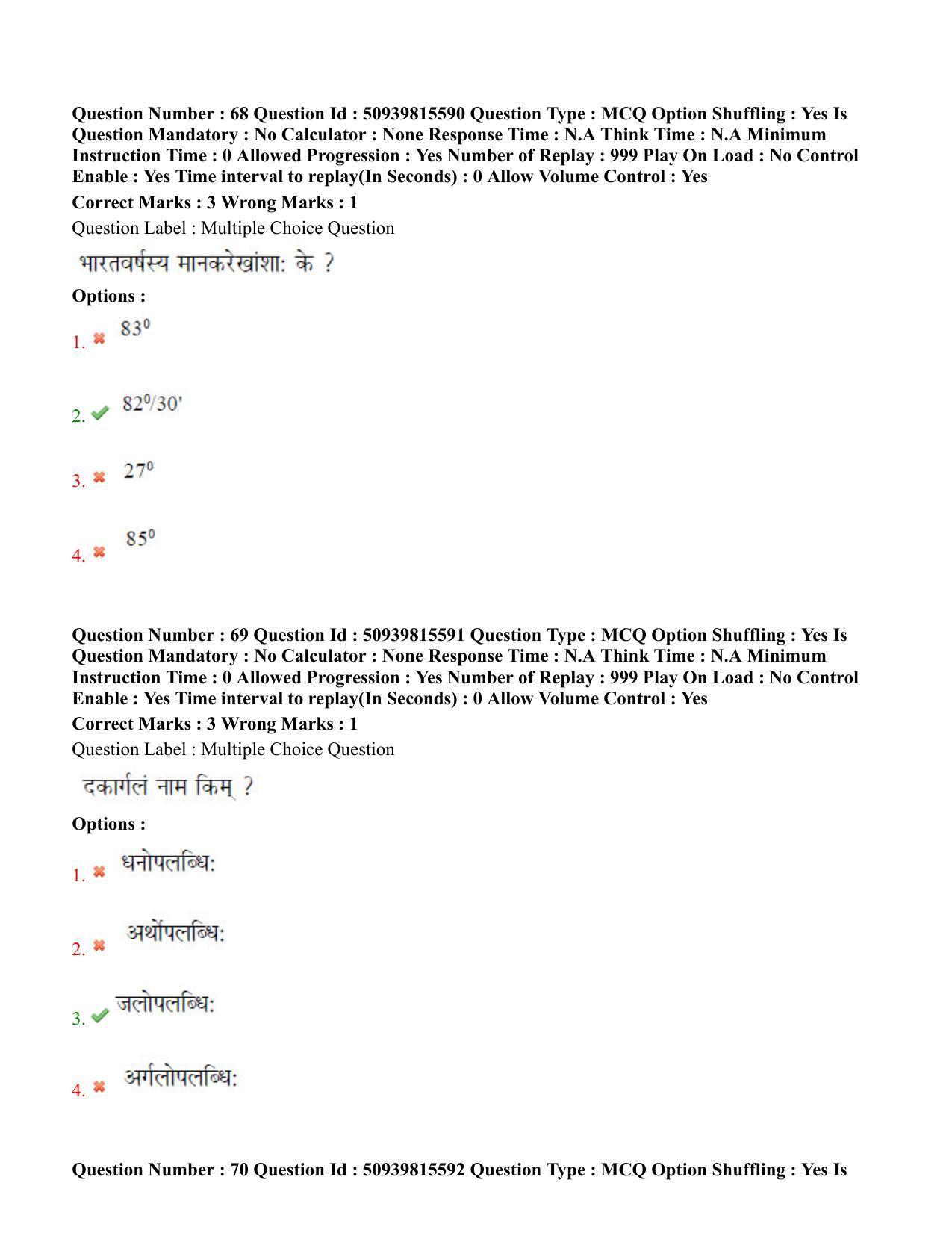 BHU RET Jyotish Falit 2020 Question Paper  - Page 41