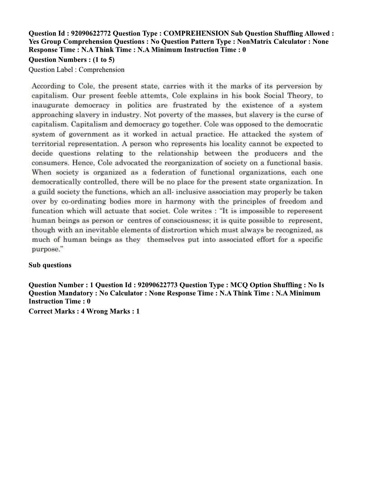 CUET PG 2023: HUQP10 – History of Art Eng - Shift 2 (24-06-2023) Question Paper - Page 5