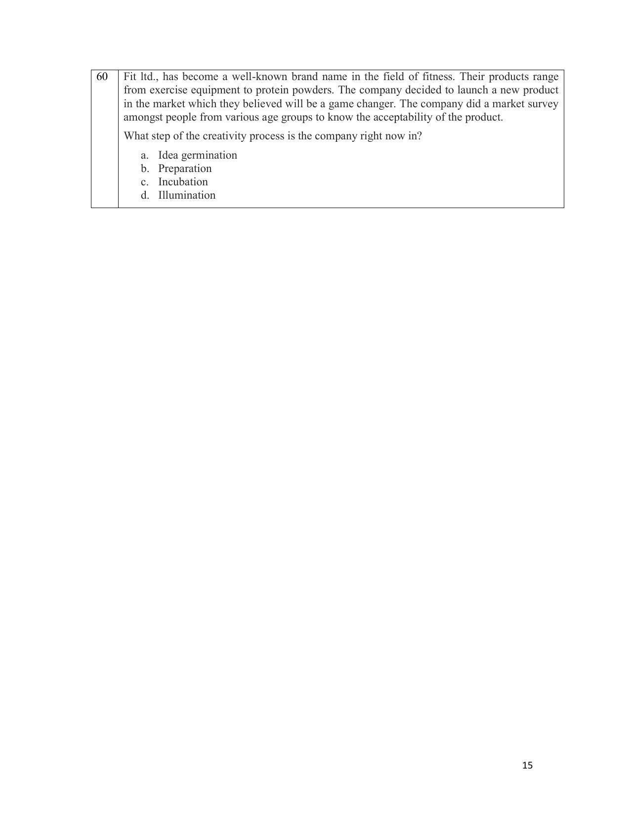 CBSE Class 12 Entrepreneurship Sample Paper 2021-22 - Page 15
