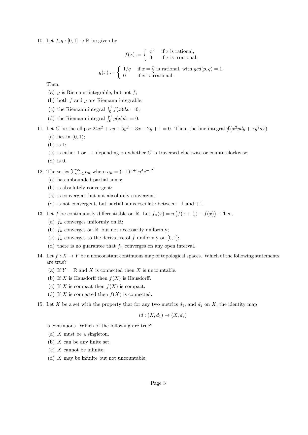 CMI Entrance Exam 2013 Question Paper MSc/PhD Computer Science - Page 3