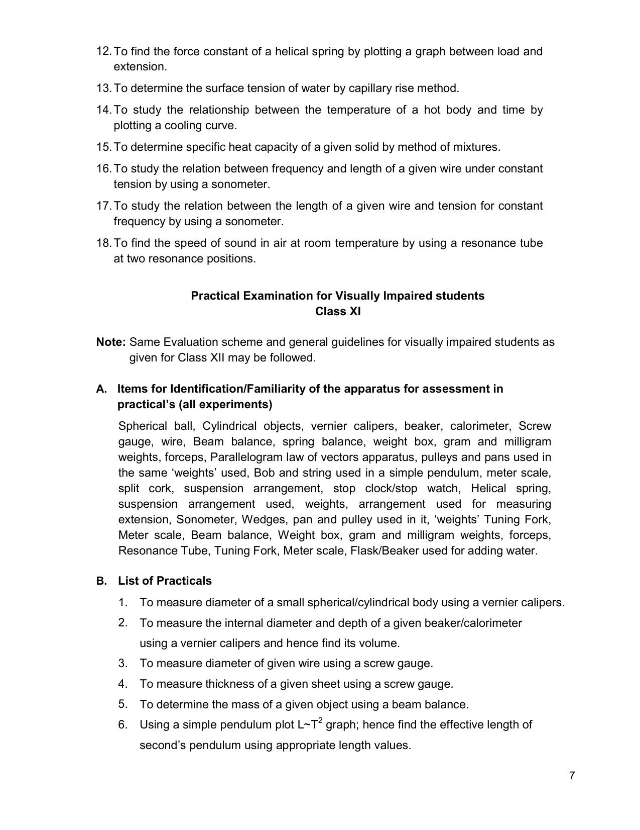 CHSE Odisha Class 12 Syllabus for Physics - Page 7