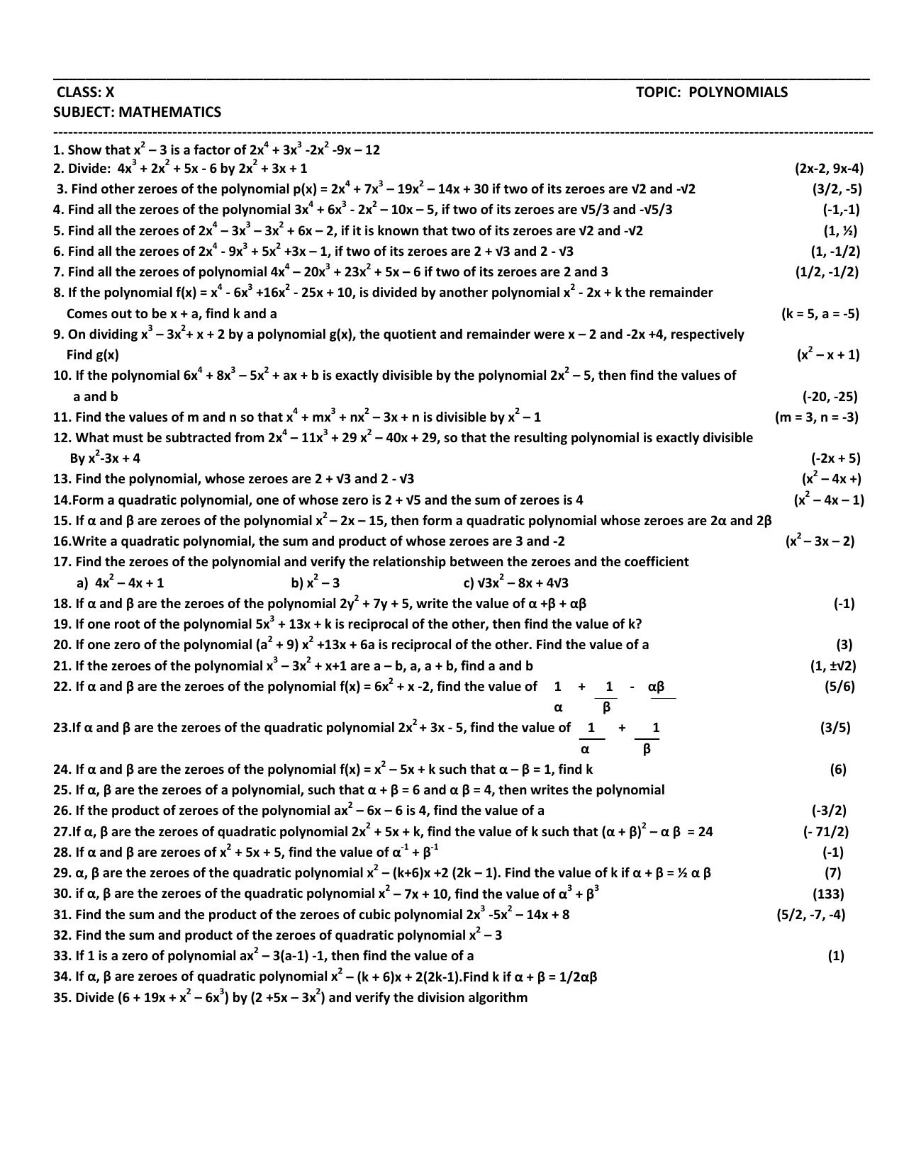 CBSE Worksheets for Class 10 Maths Real Numbers Assignment 6 - Page 2