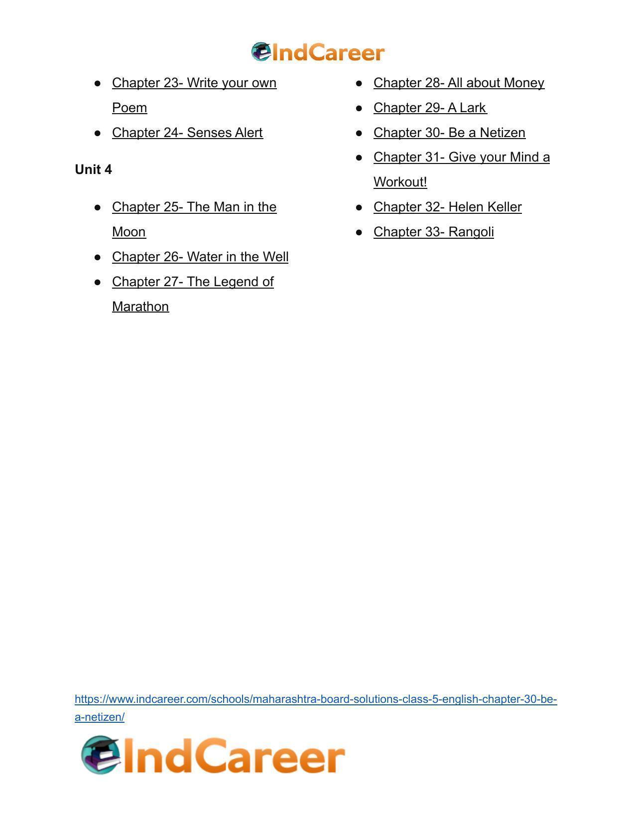 Maharashtra Board Solutions Class 5-English: Chapter 30- Be a Netizen - Page 17