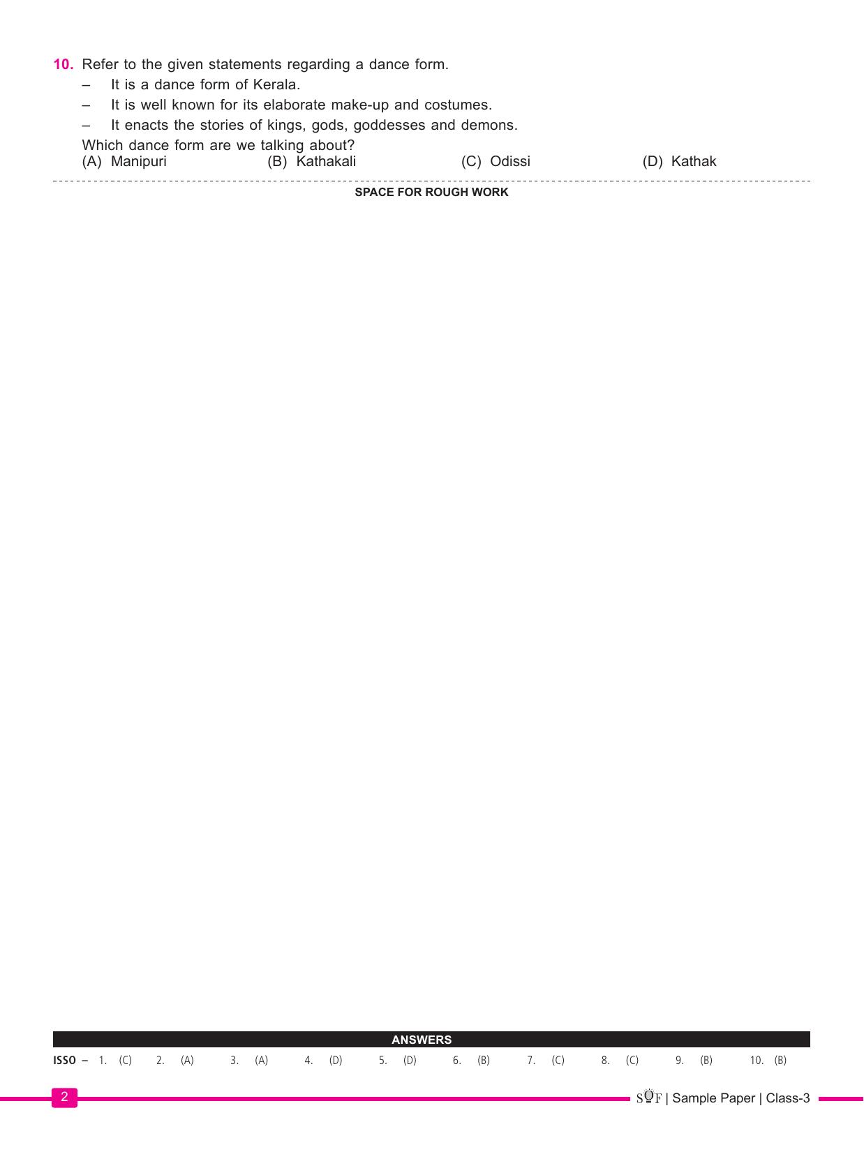SOF ISSO Class 3 Sample Paper 2024 - Page 2