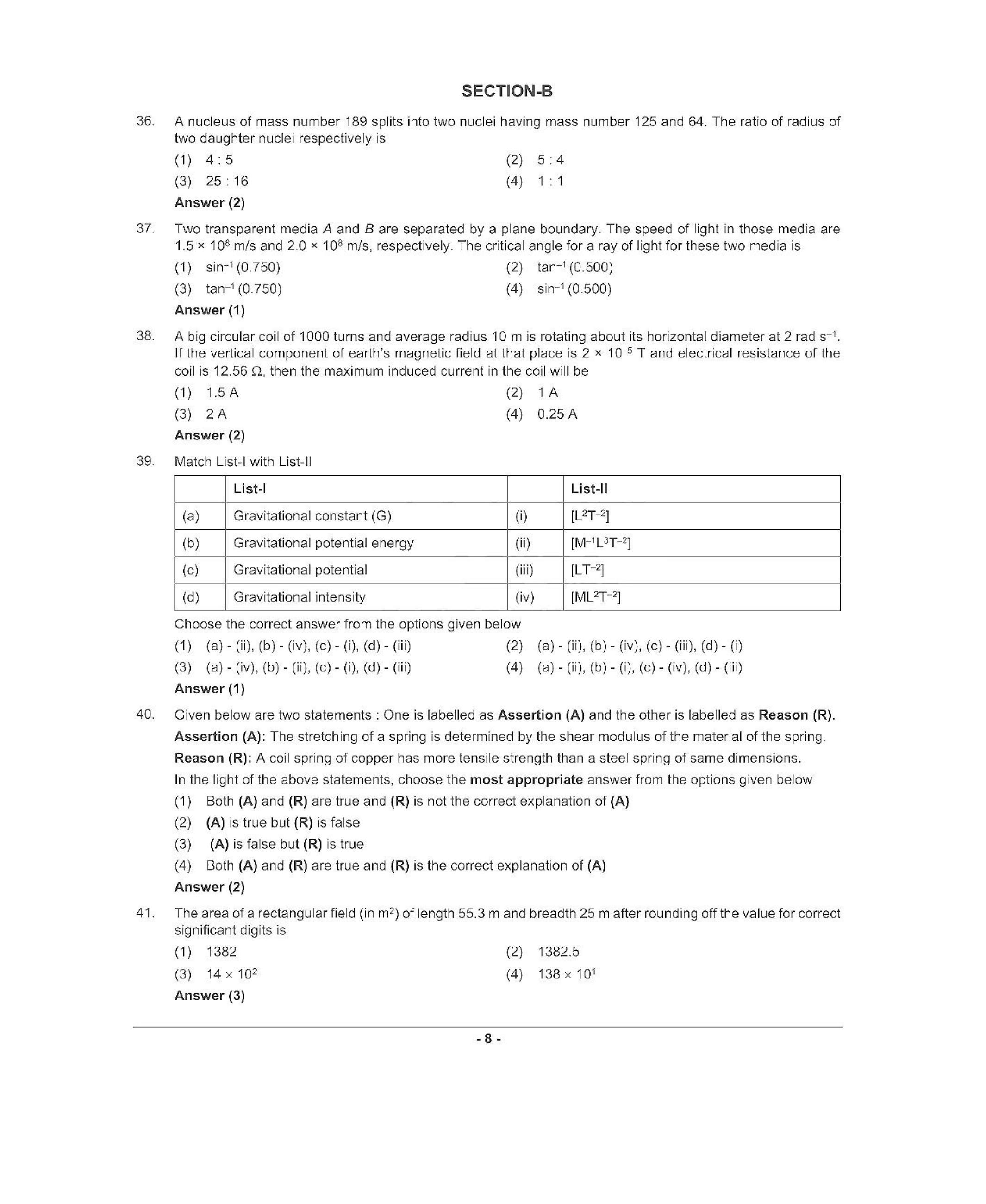 NEET T6 2021 Question Paper - Page 7