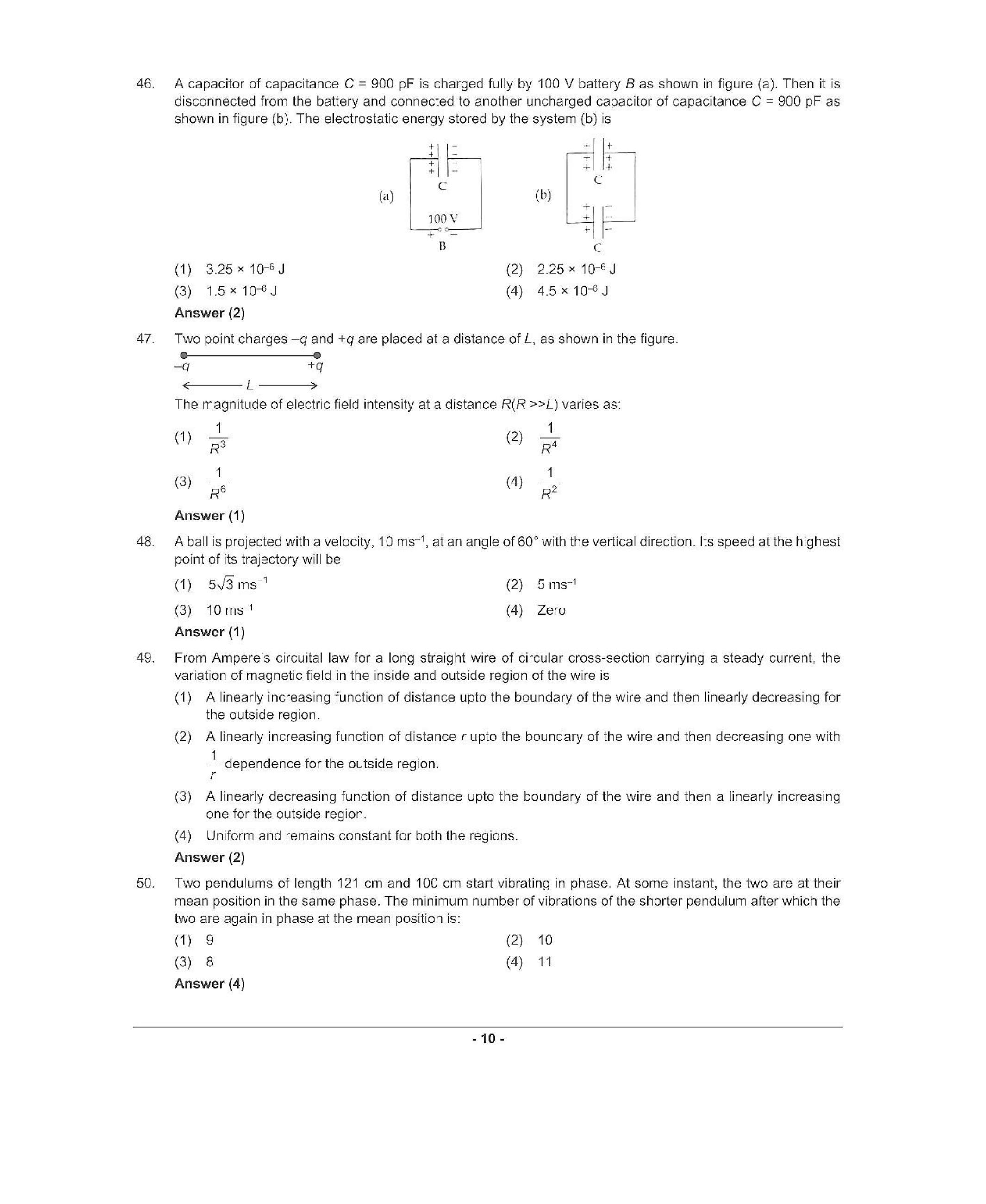 NEET T6 2021 Question Paper - Page 9