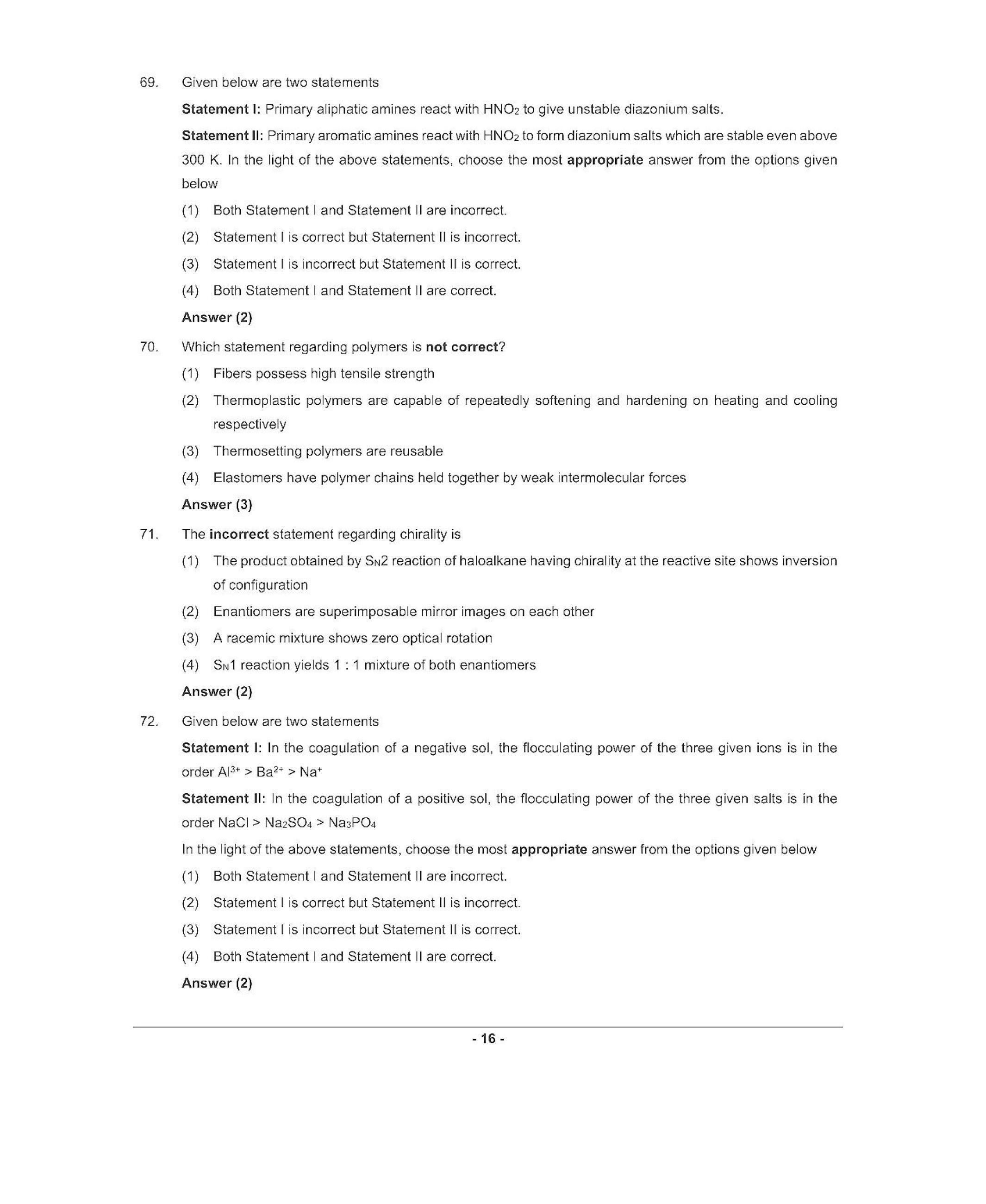 NEET T6 2021 Question Paper - Page 15