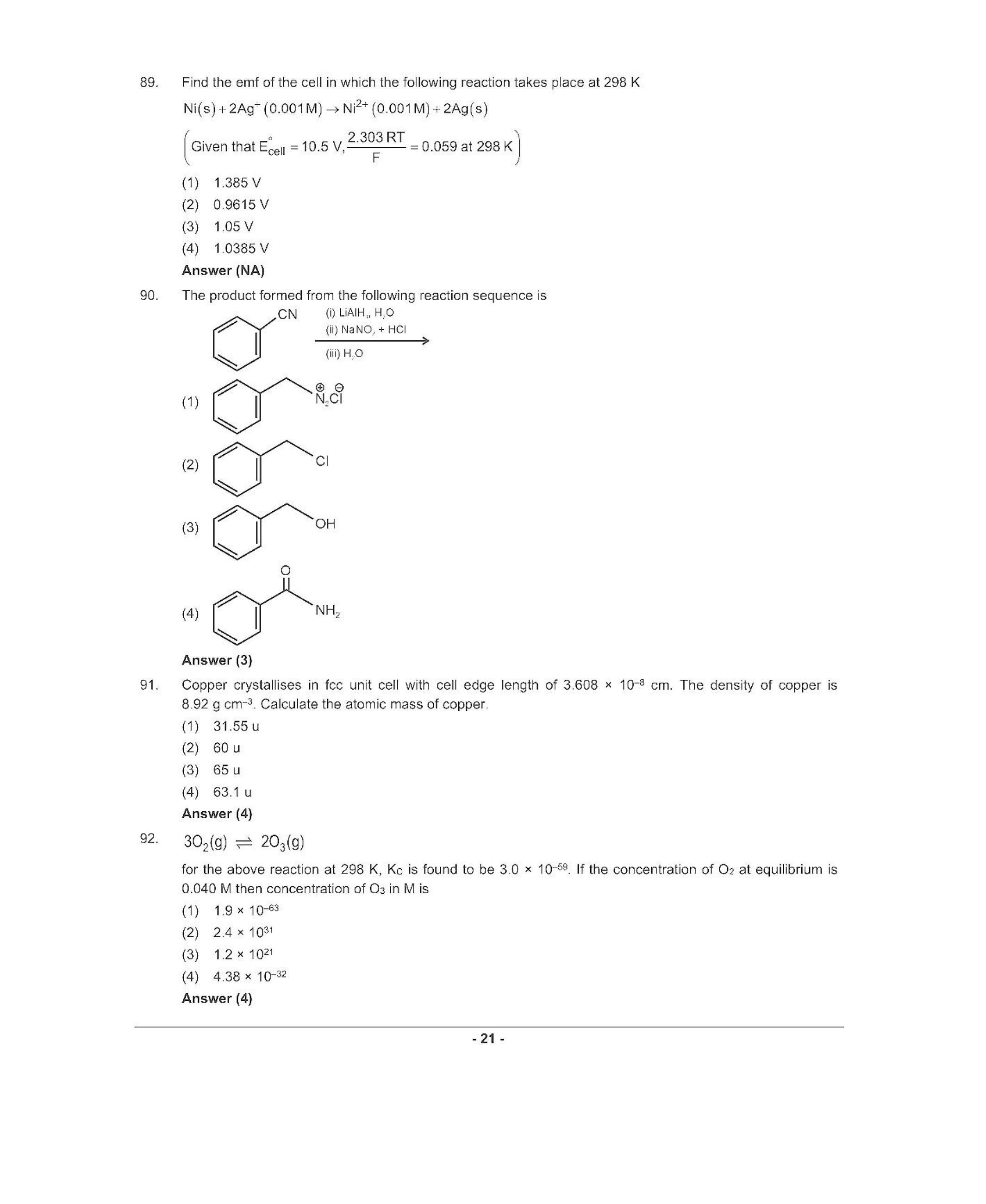 NEET T6 2021 Question Paper - Page 20