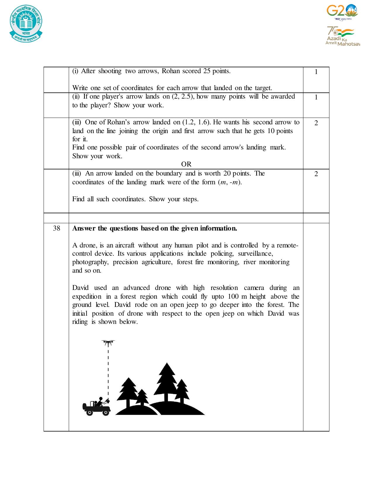 CBSE Class 10 Mathematics Set 1 Practice Questions 2023-24 - Page 25