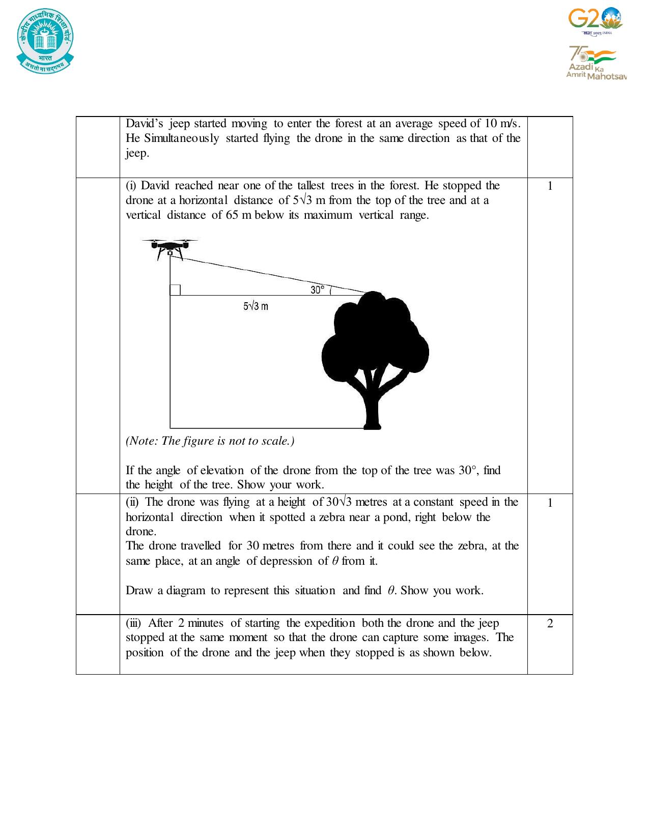 CBSE Class 10 Mathematics Set 1 Practice Questions 2023-24 - Page 26